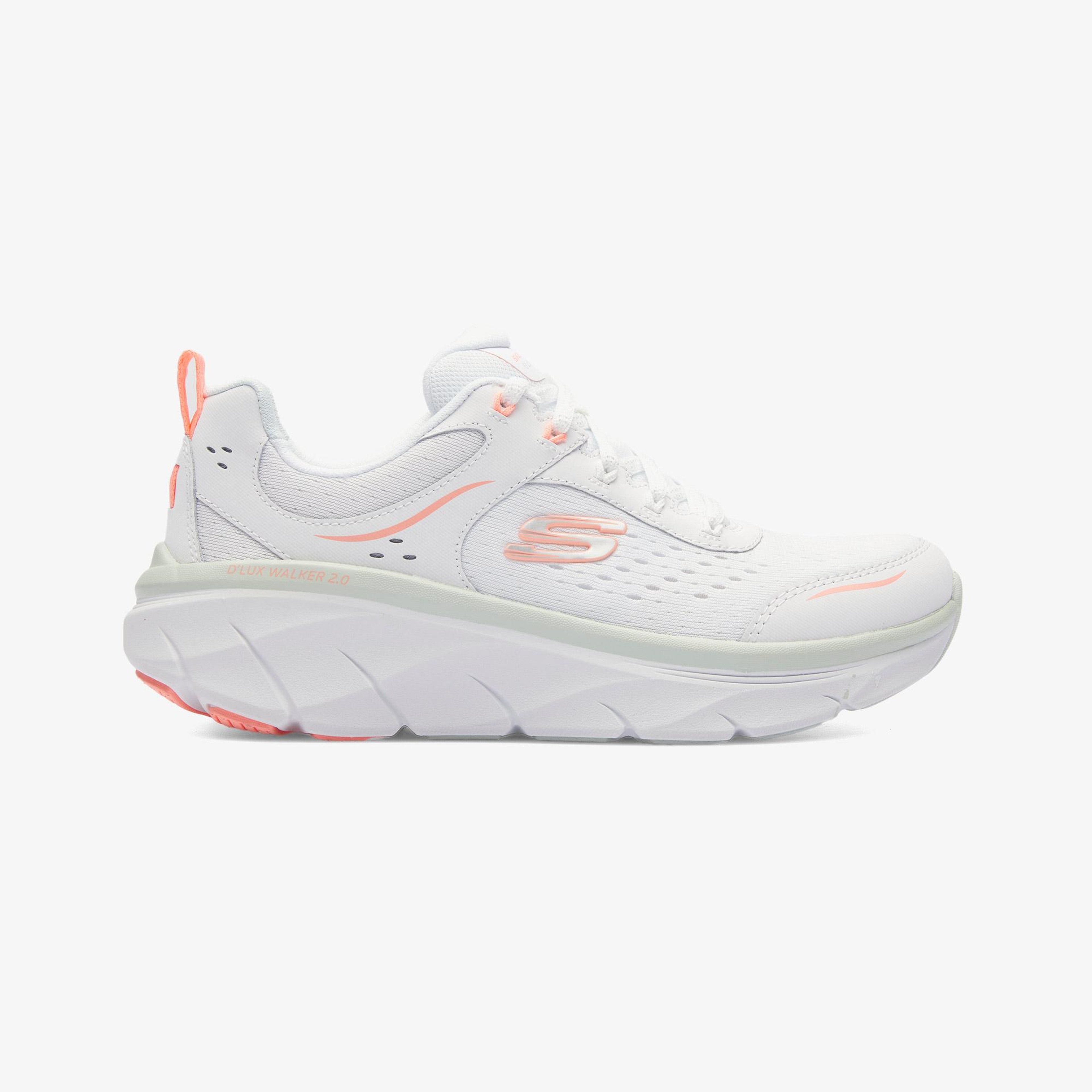 Skechers D'Lux Walker 2.0-Daisy Doll Kadın Beyaz Yürüyüş Ayakkabısı