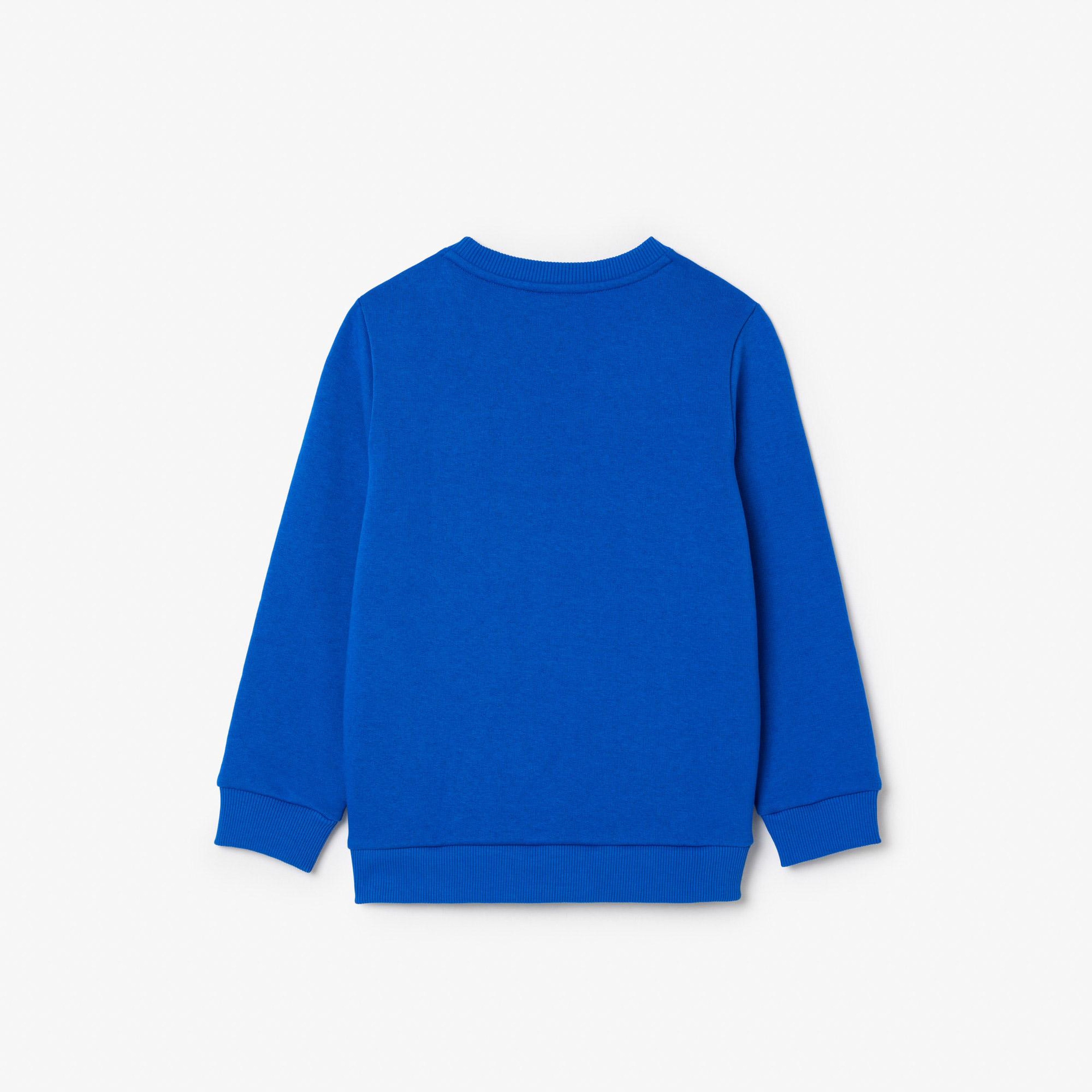 Lacoste Çocuk Baskılı Mavi Sweatshirt
