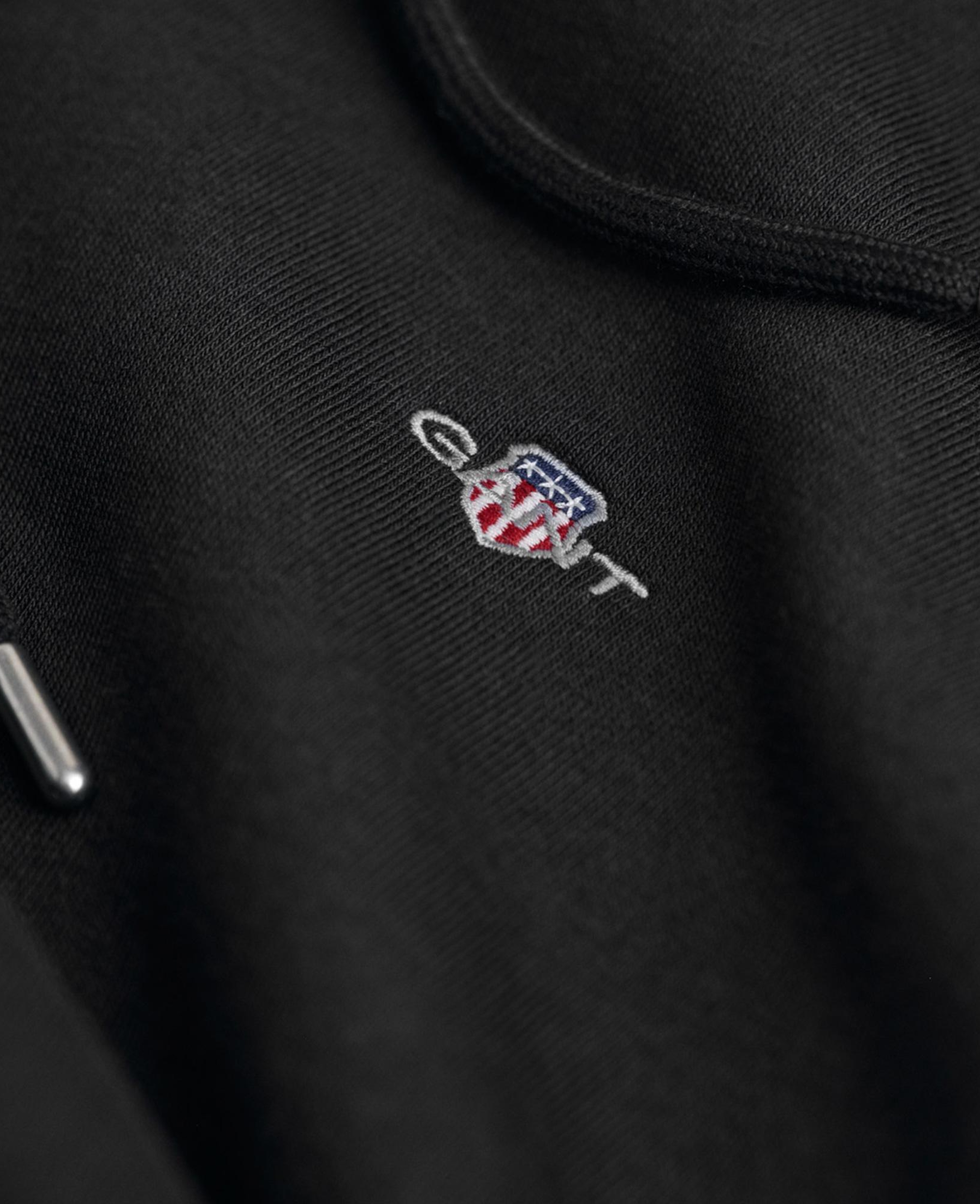 GANT Kadın Siyah Relaxed Fit Kapüşonlu Sweatshirt