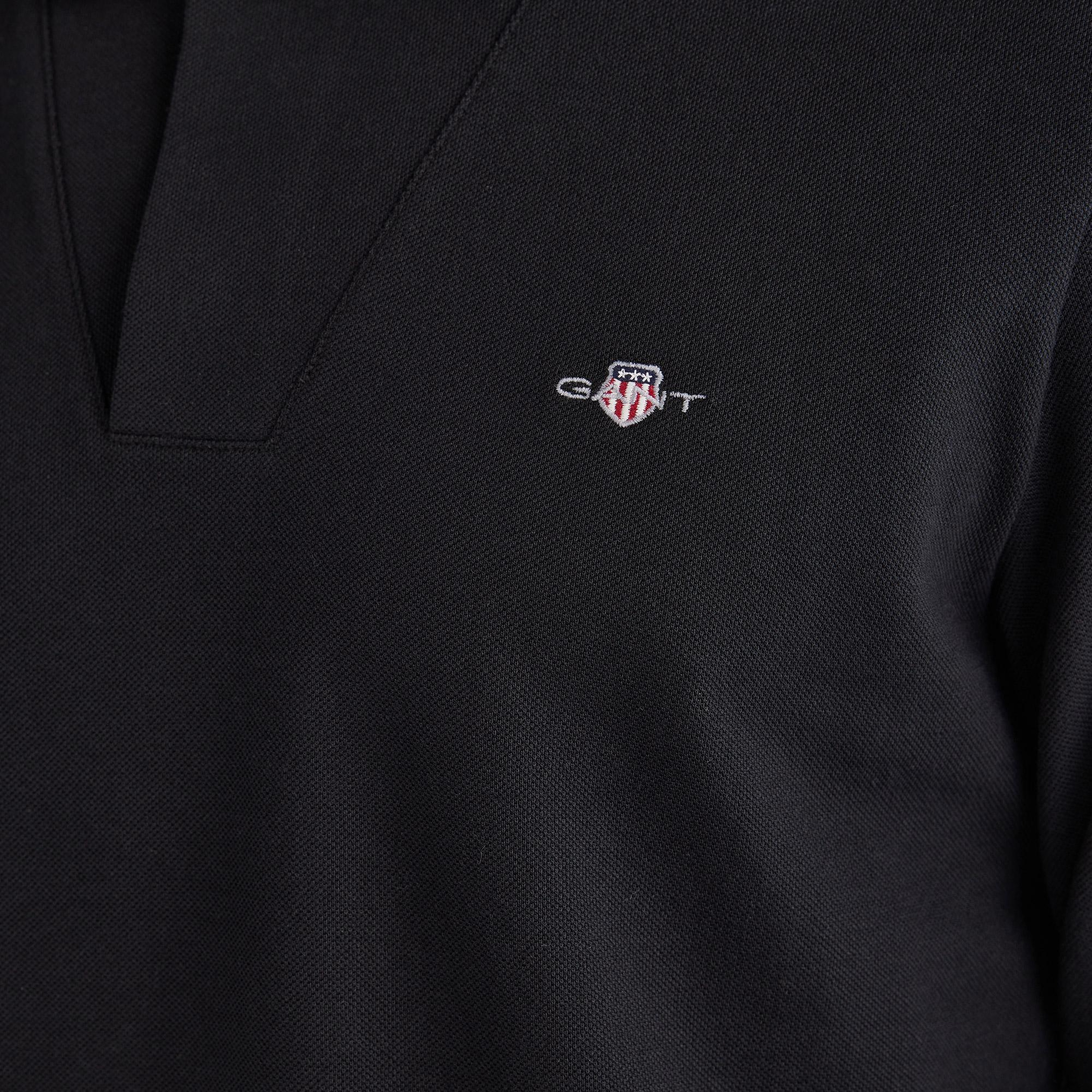 GANT Erkek Siyah Slim Fit Polo
