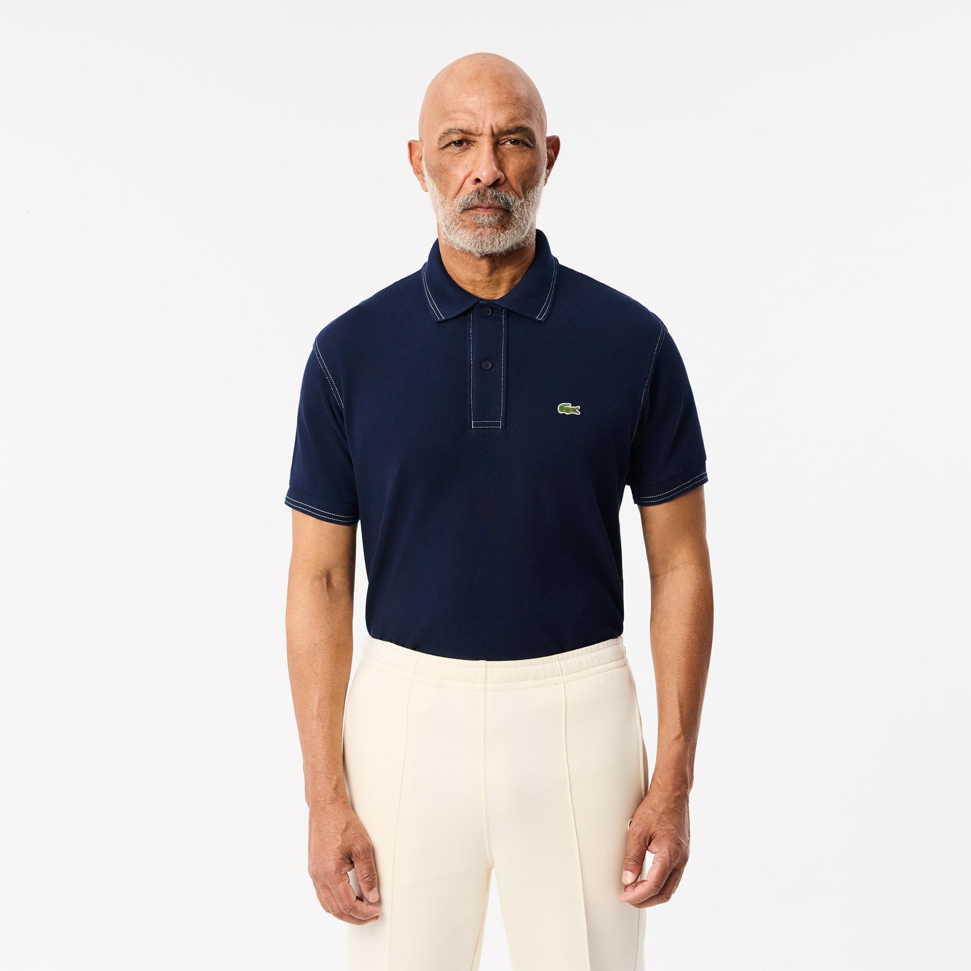 Erkek Classic Fit Organik Pamuk Lacivert Polo