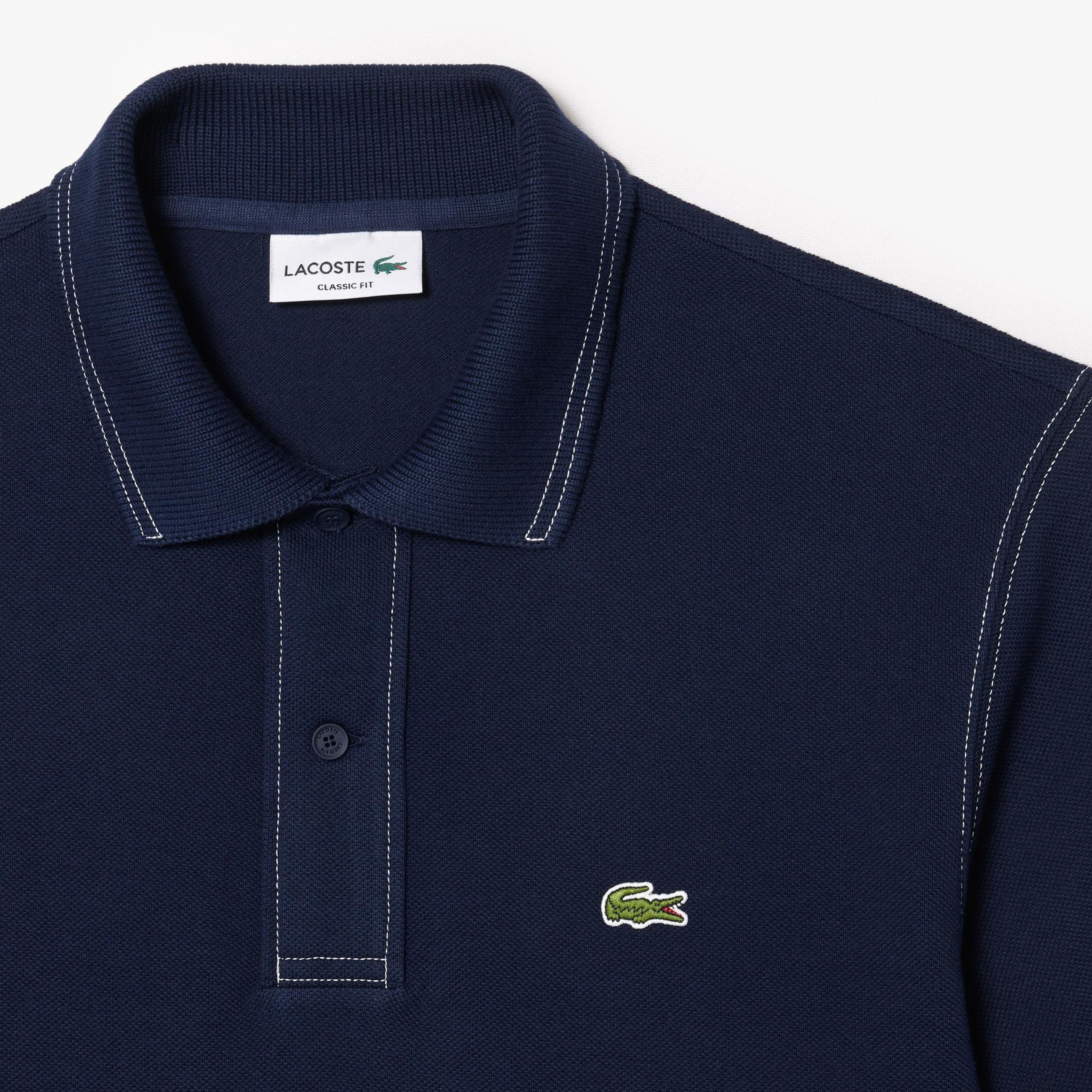 Erkek Classic Fit Organik Pamuk Lacivert Polo