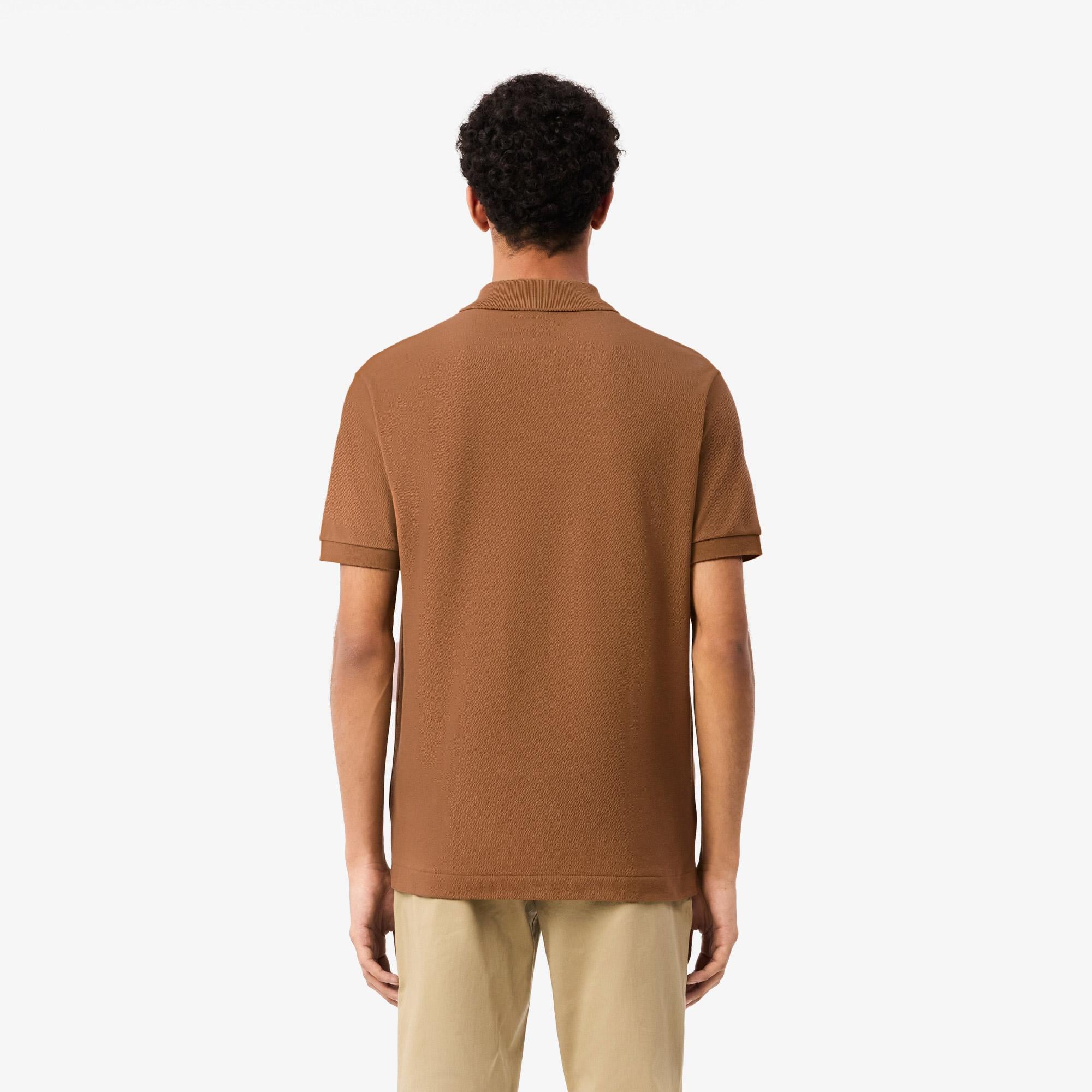 L.12.12 Erkek Classic Fit Kahverengi Polo