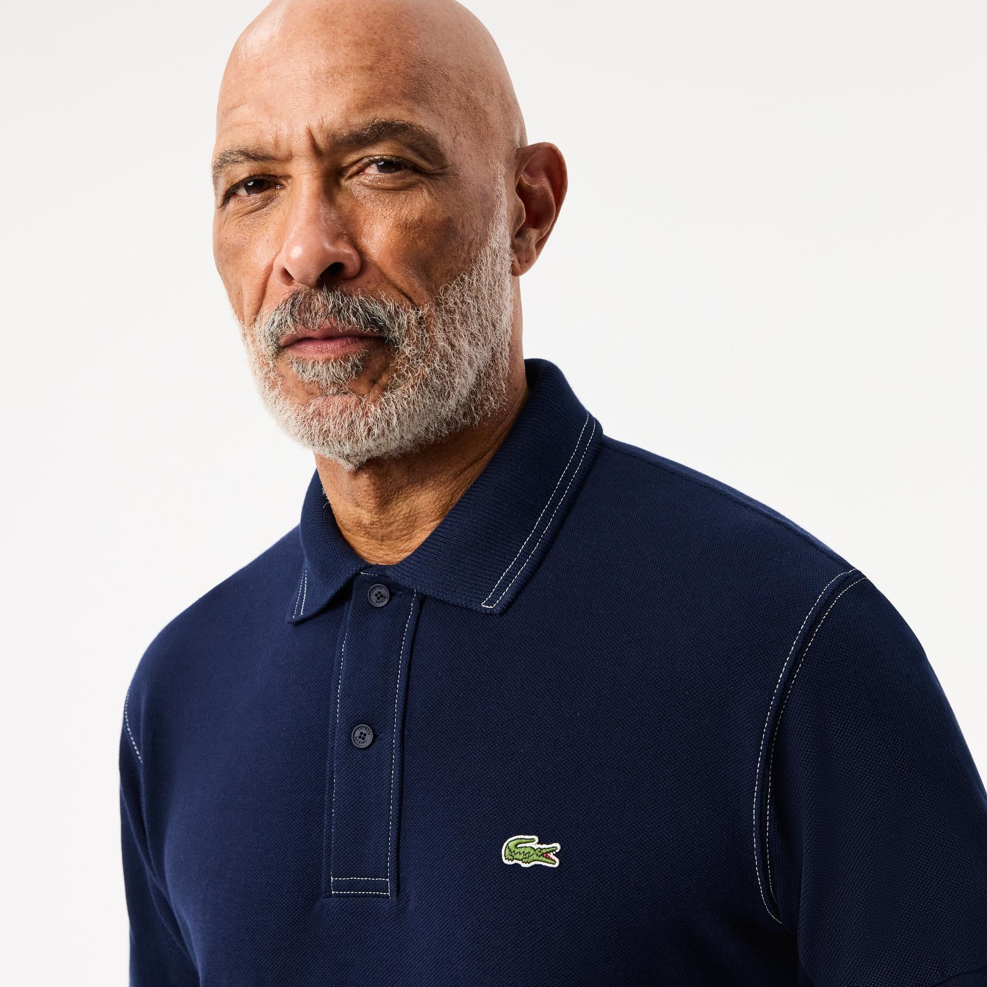 Erkek Classic Fit Organik Pamuk Lacivert Polo
