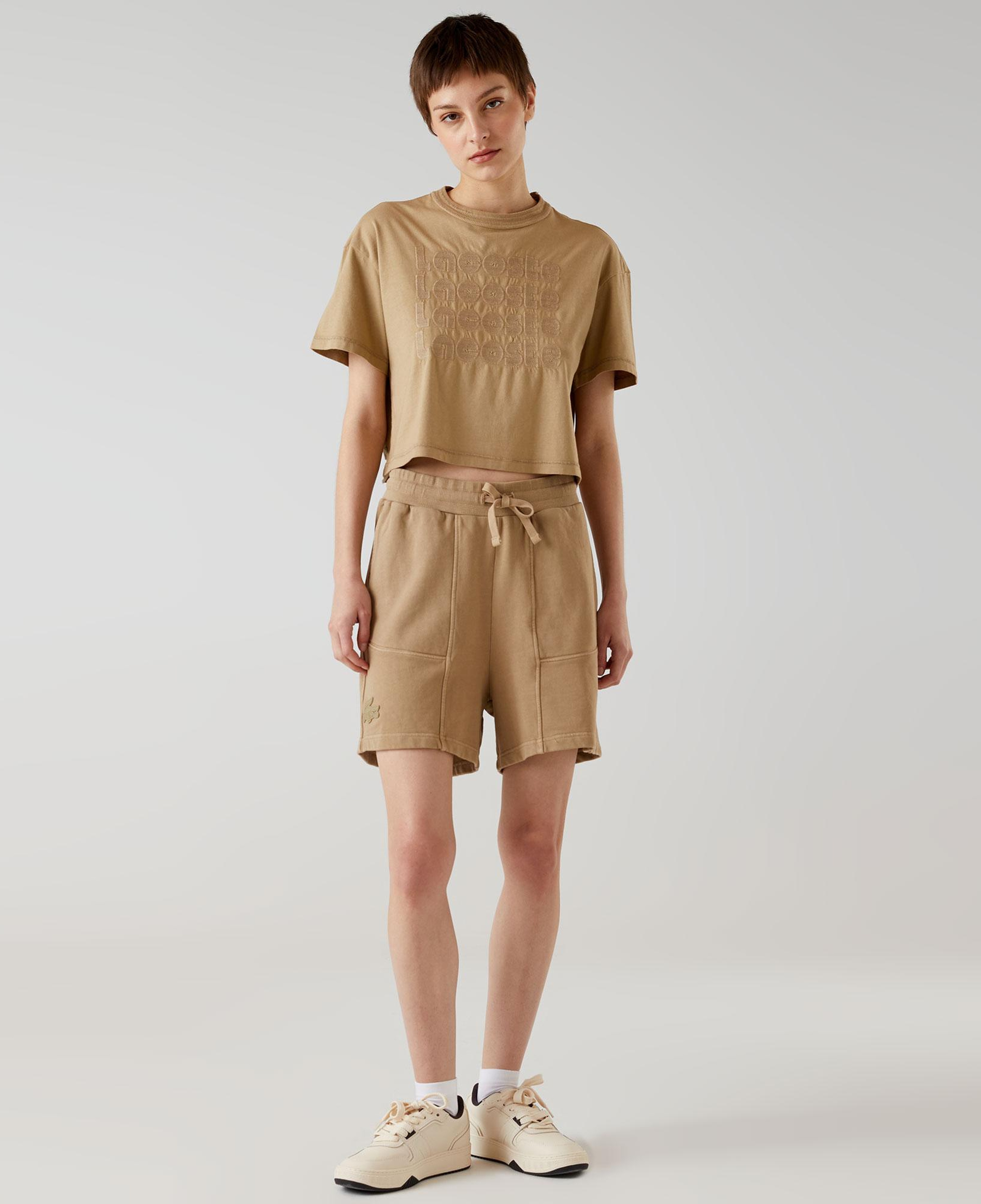 Lacoste x House of SuperStep Kadın Kahverengi Şort