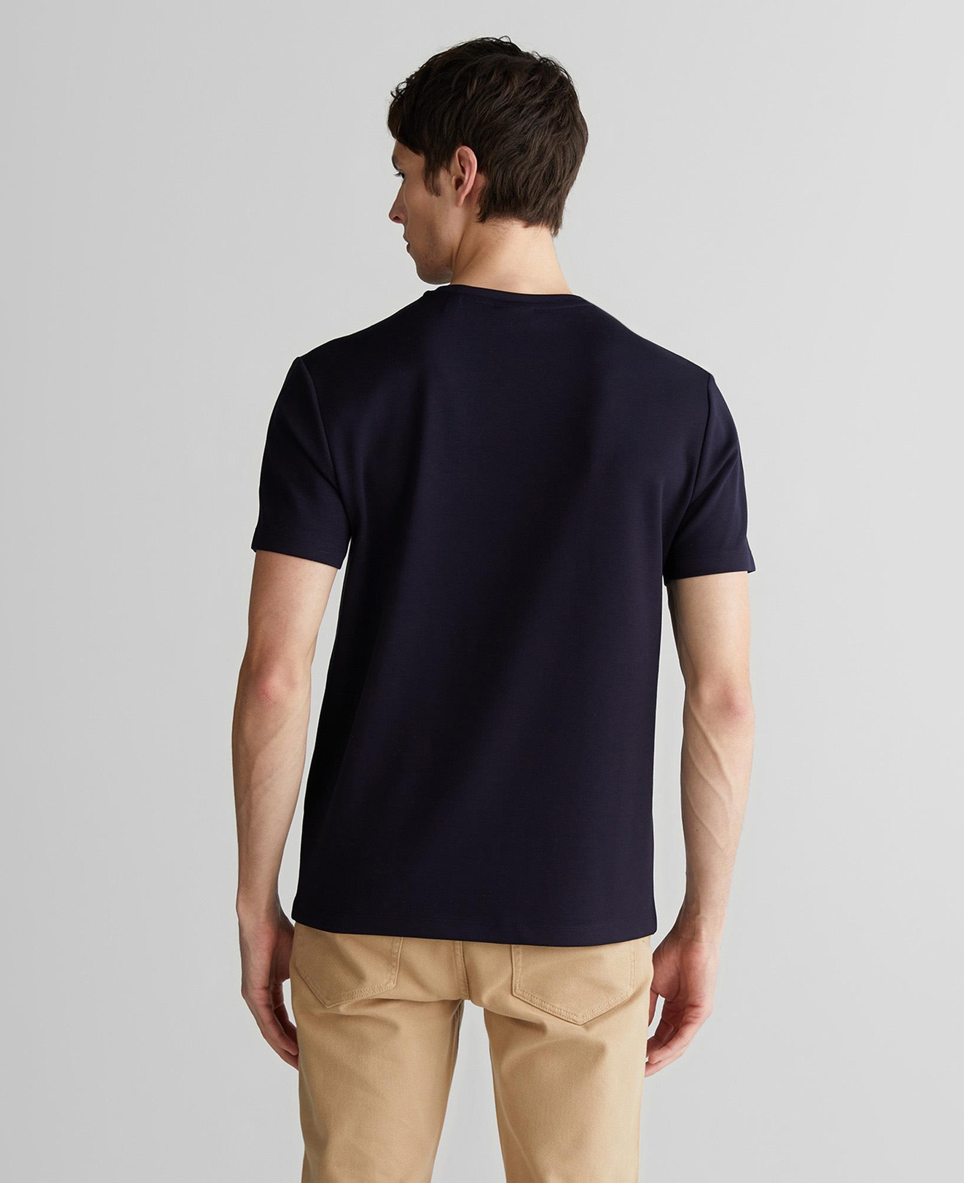 GANT Erkek Lacivert Relaxed Fit Bisiklet Yaka T-Shirt