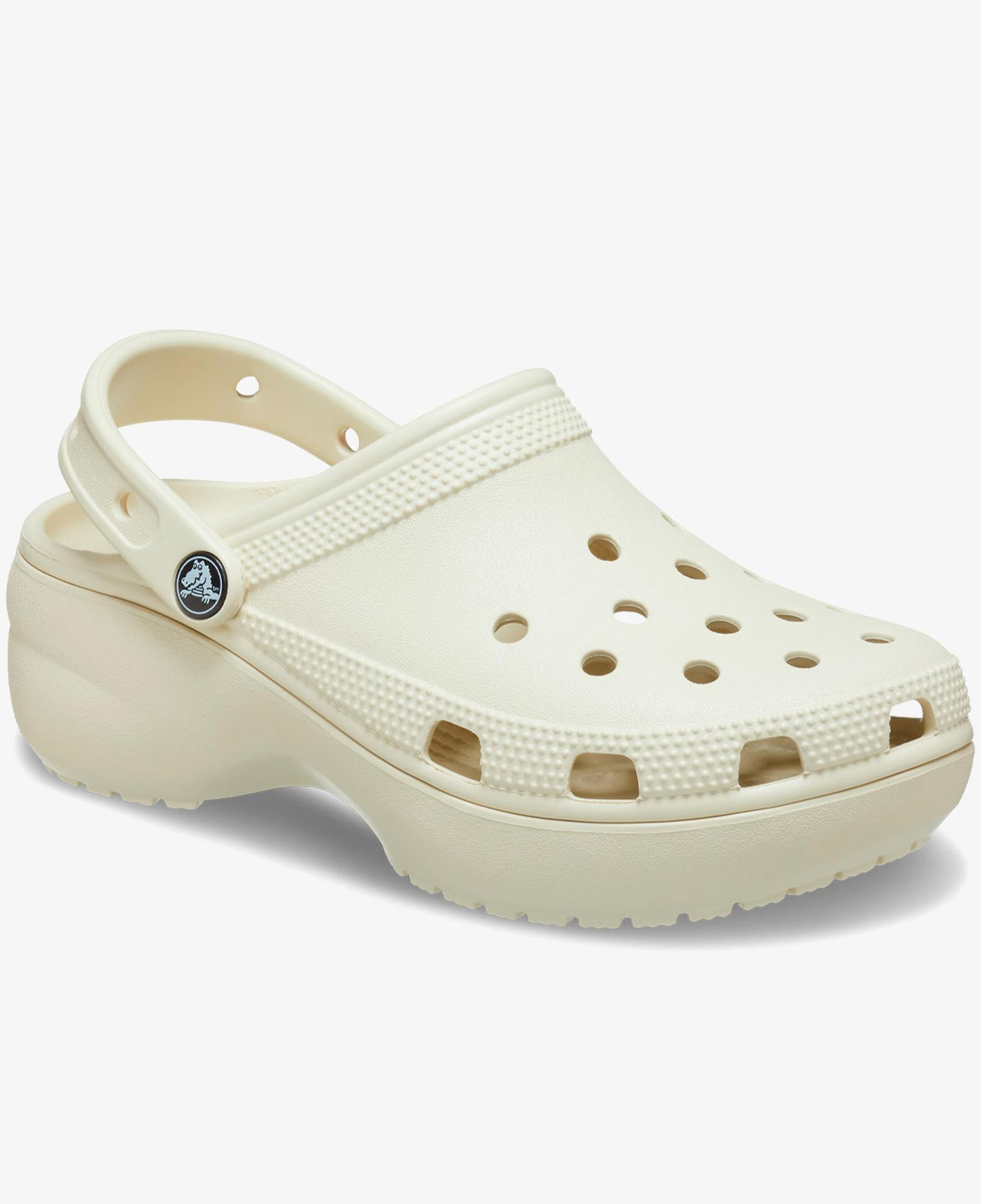 Crocs Classic Platform Kadın Krem Terlik