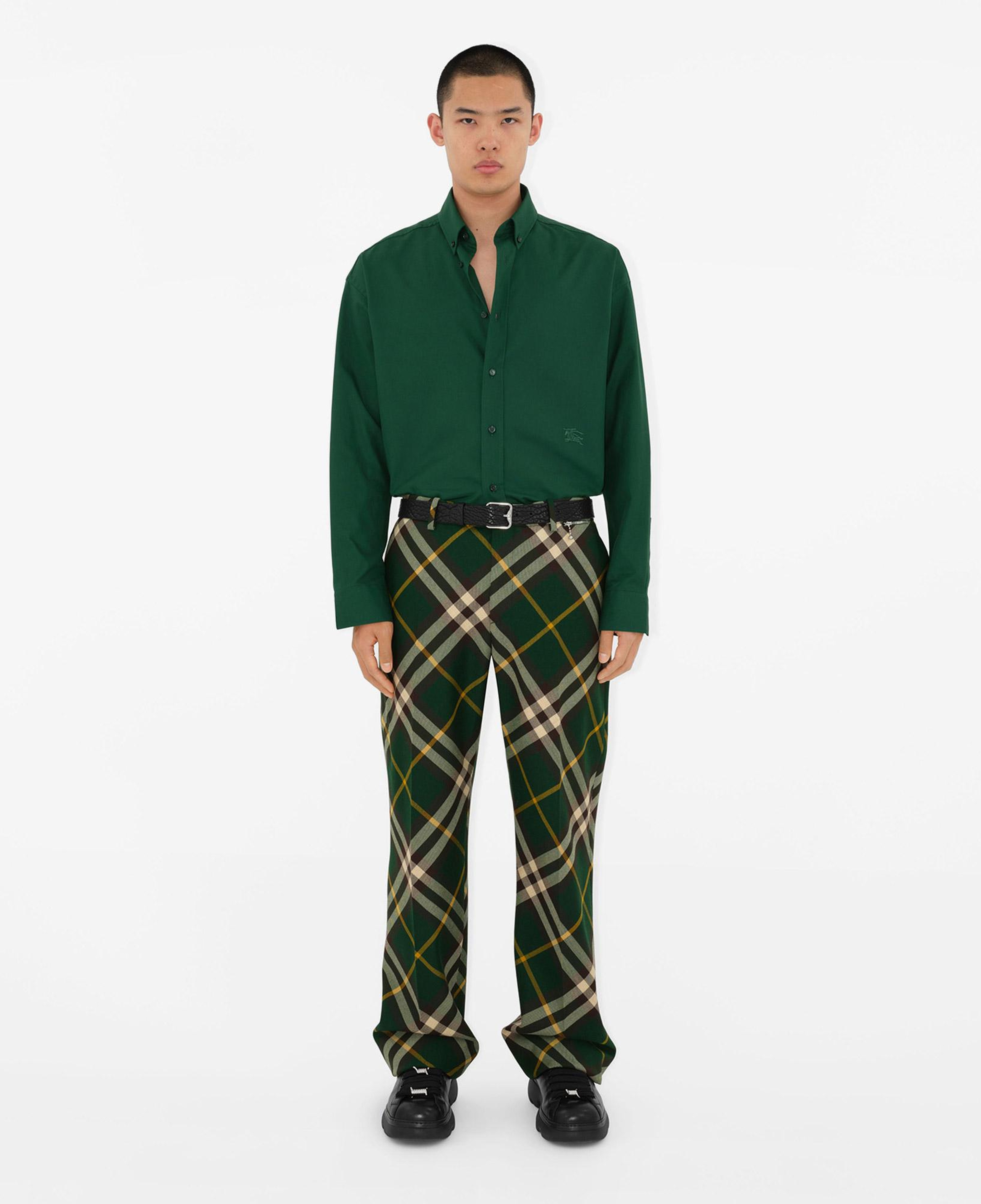 Burberry Erkek Yeşil Gömlek