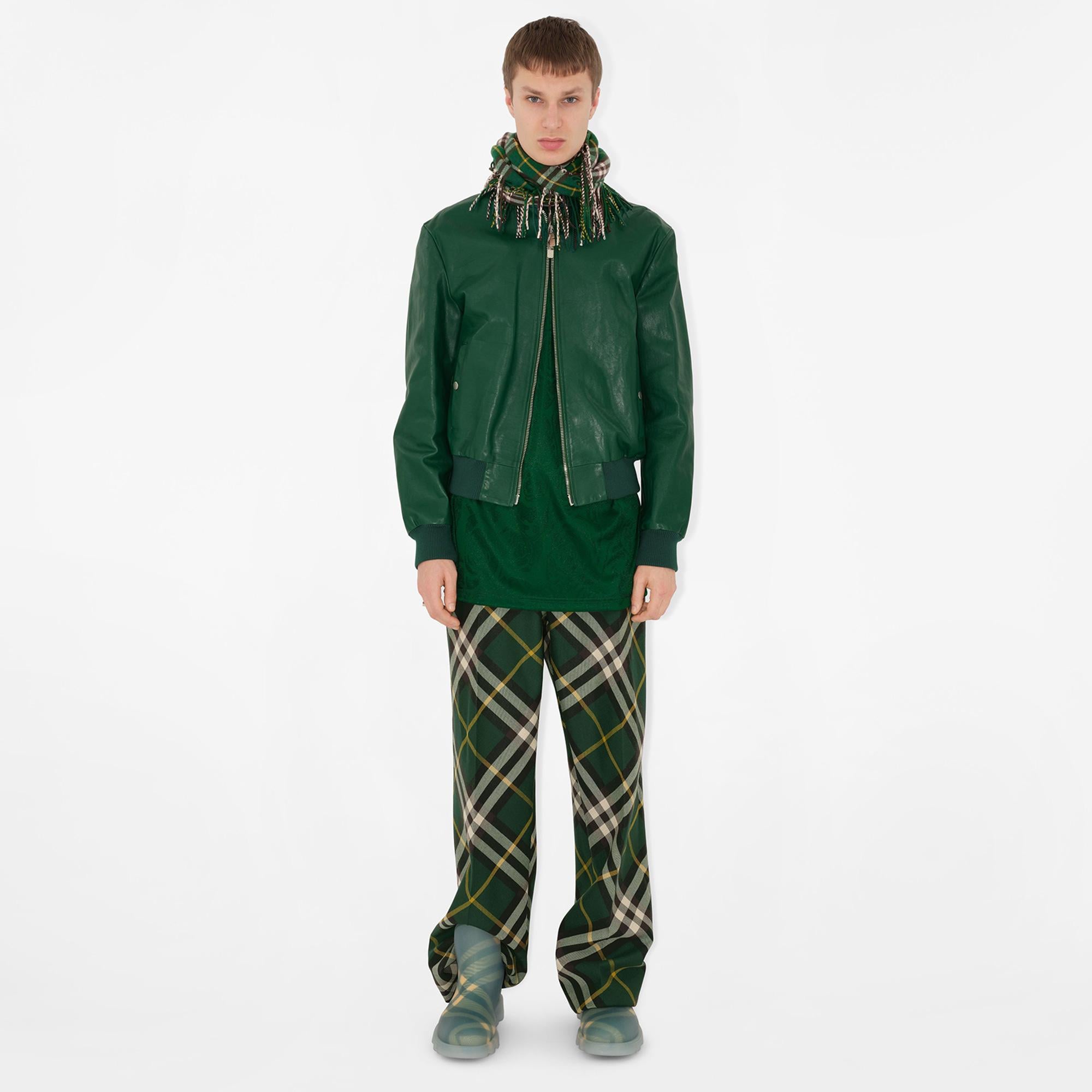 Burberry Unisex Yeşil Atkı