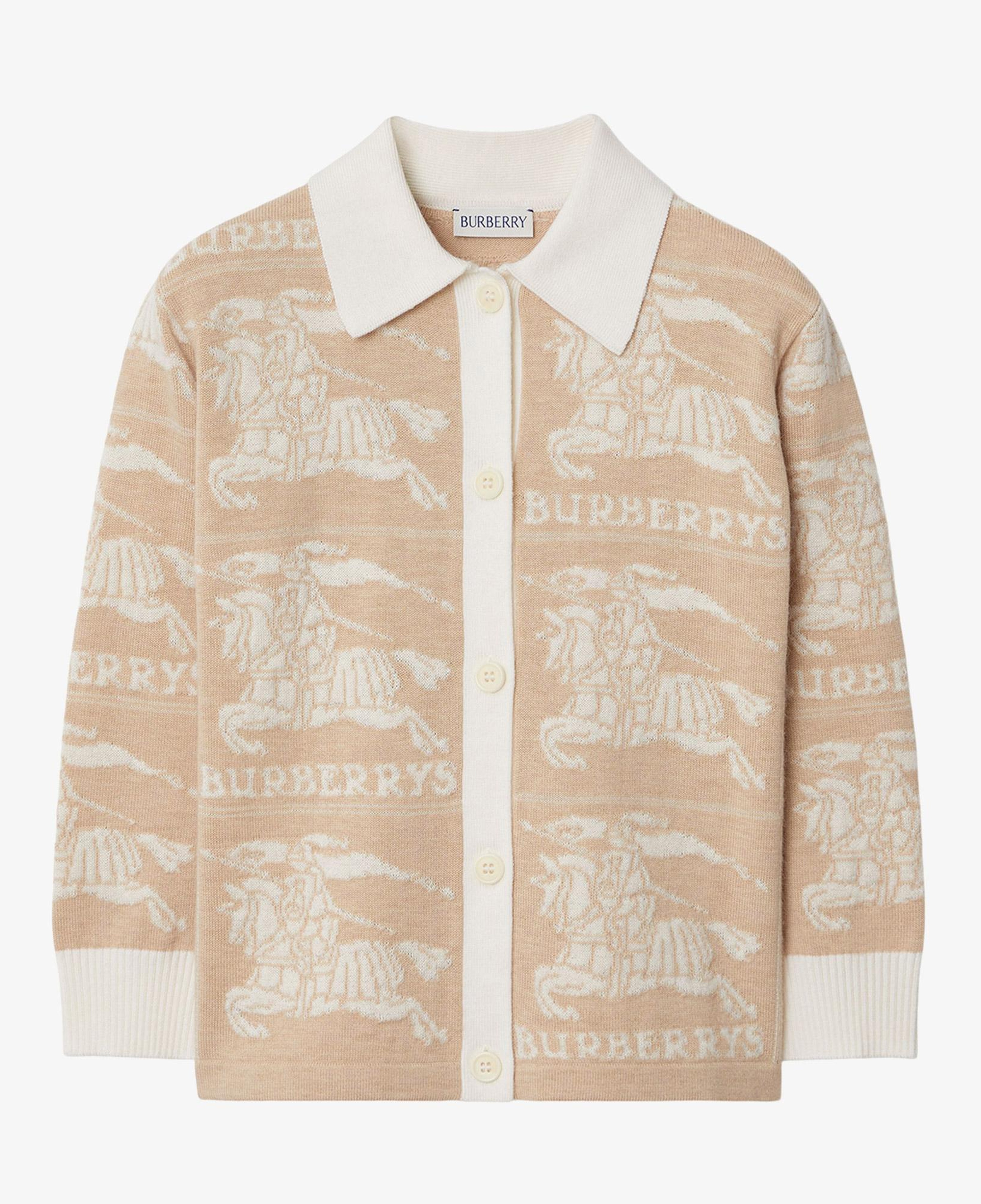 Burberry Çocuk Bej Yün Karışımlı Hırka