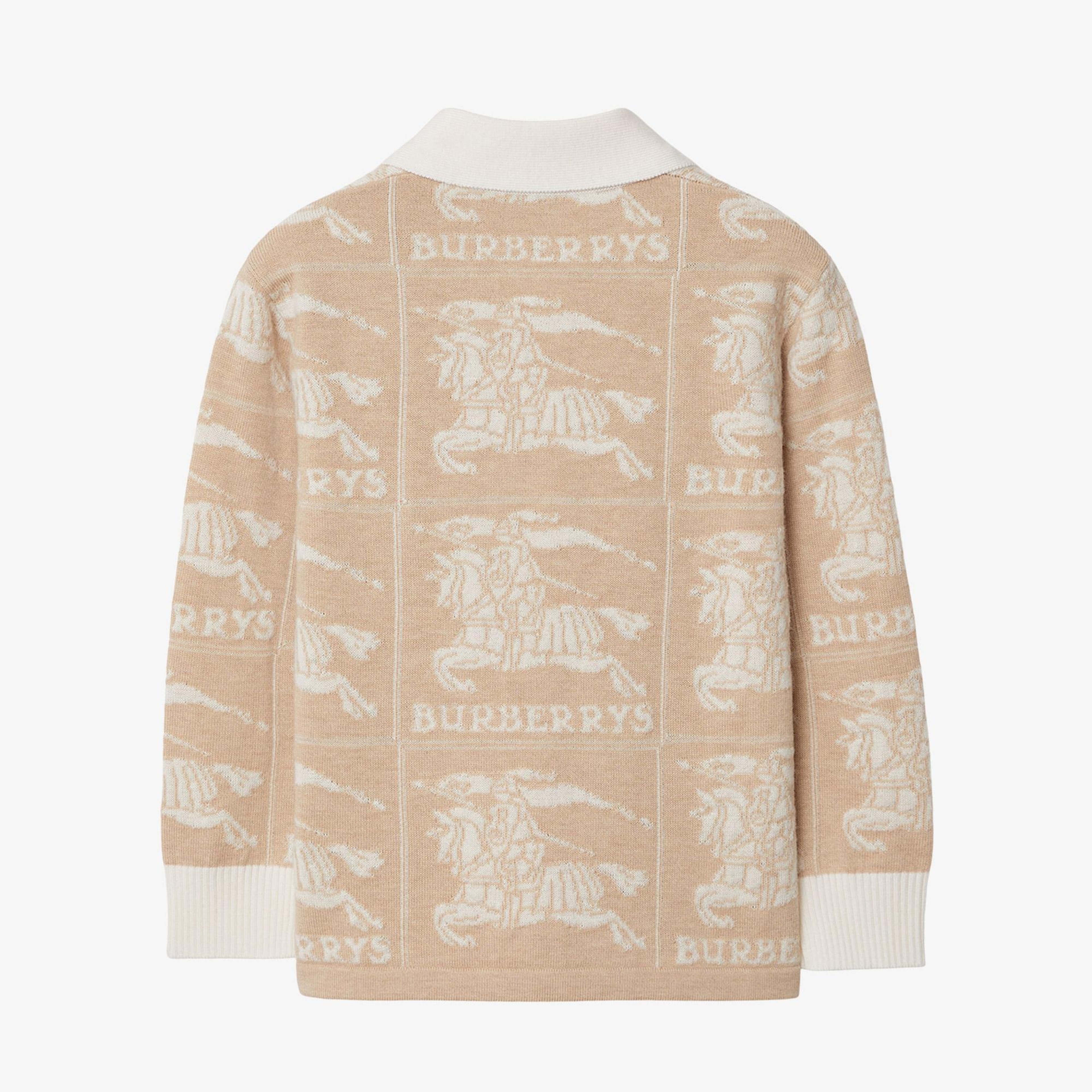 Burberry Çocuk Bej Yün Karışımlı Hırka