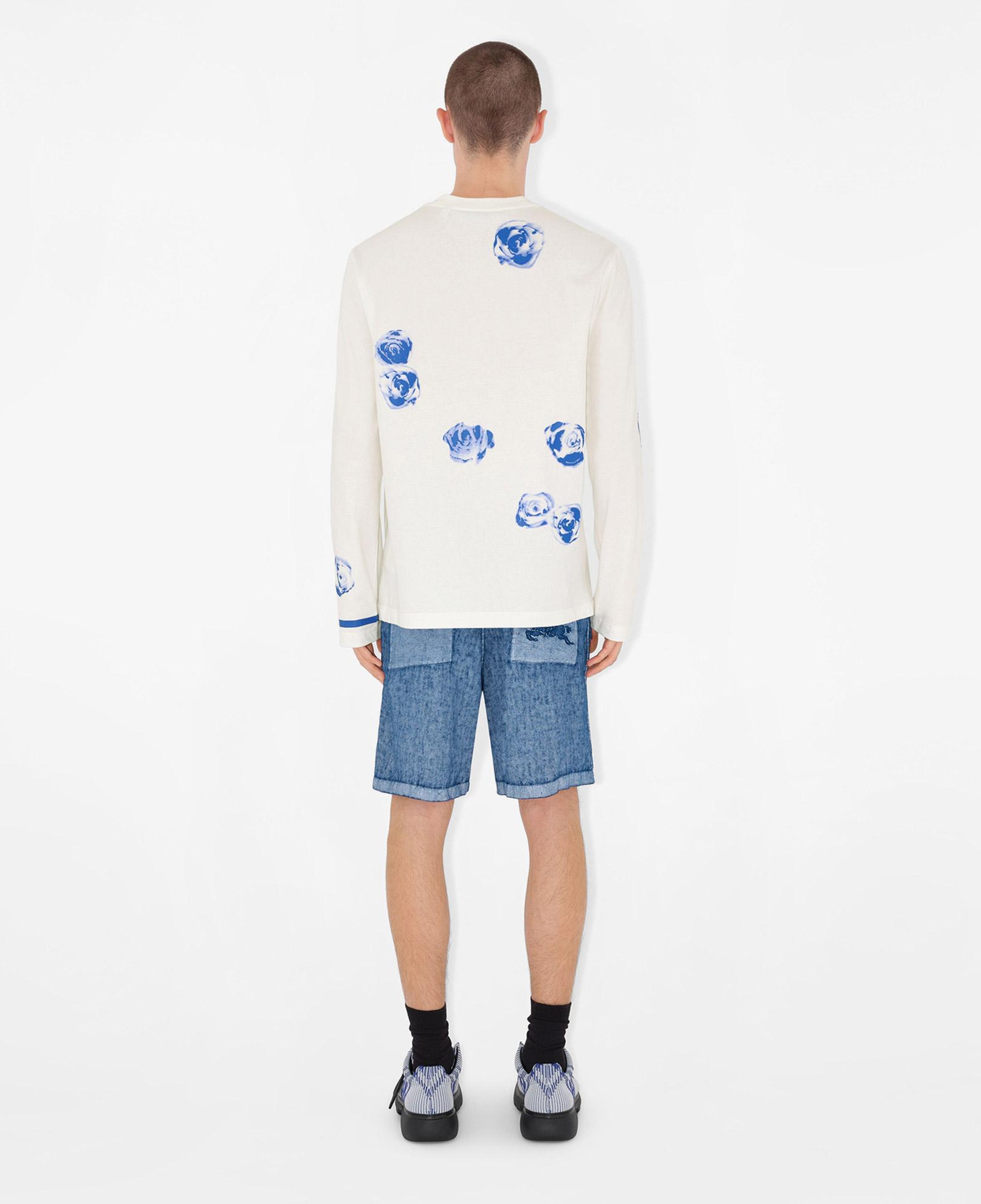 Burberry Erkek Lacivert Linen Şort