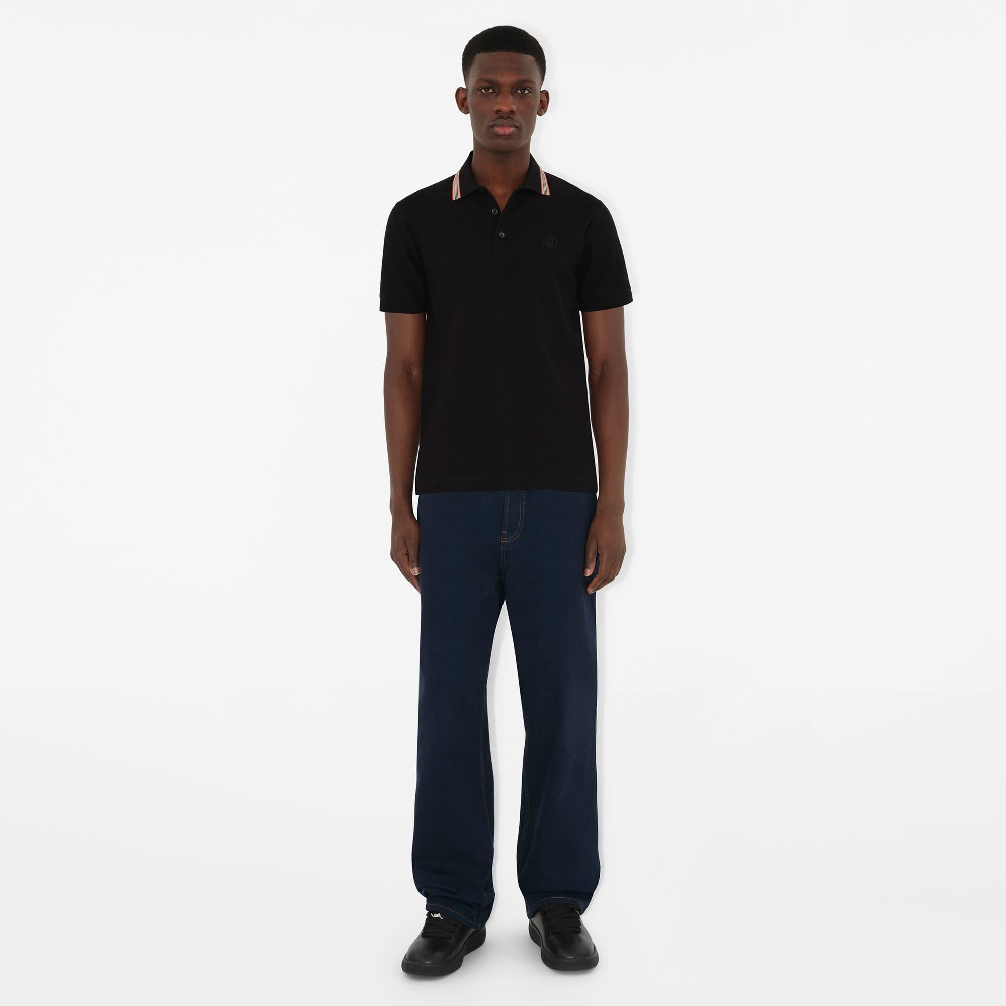 Burberry Erkek Siyah Polo