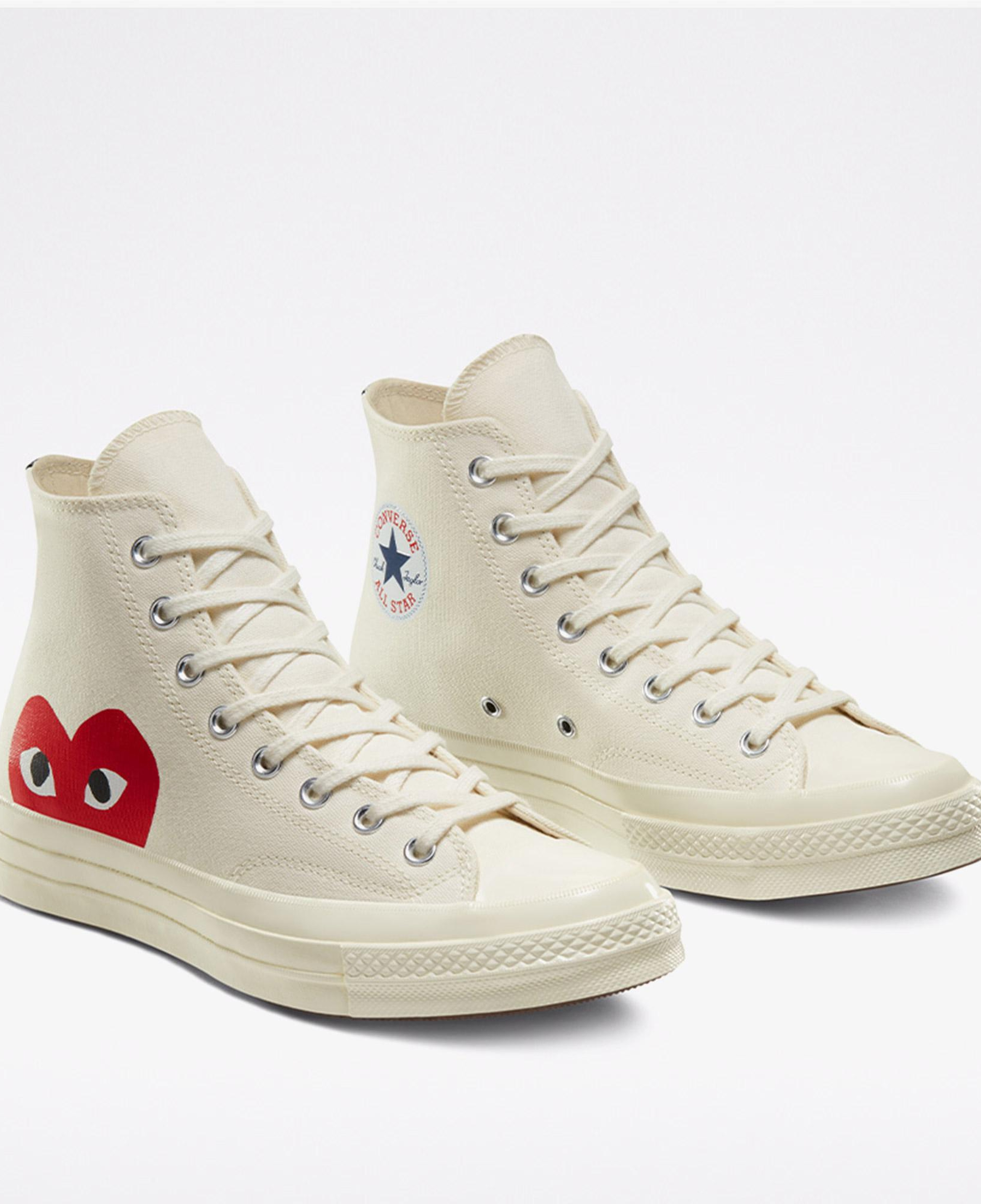 Converse X Comme Des Garçons Play Chuck 70 Unisex Beyaz Sneaker