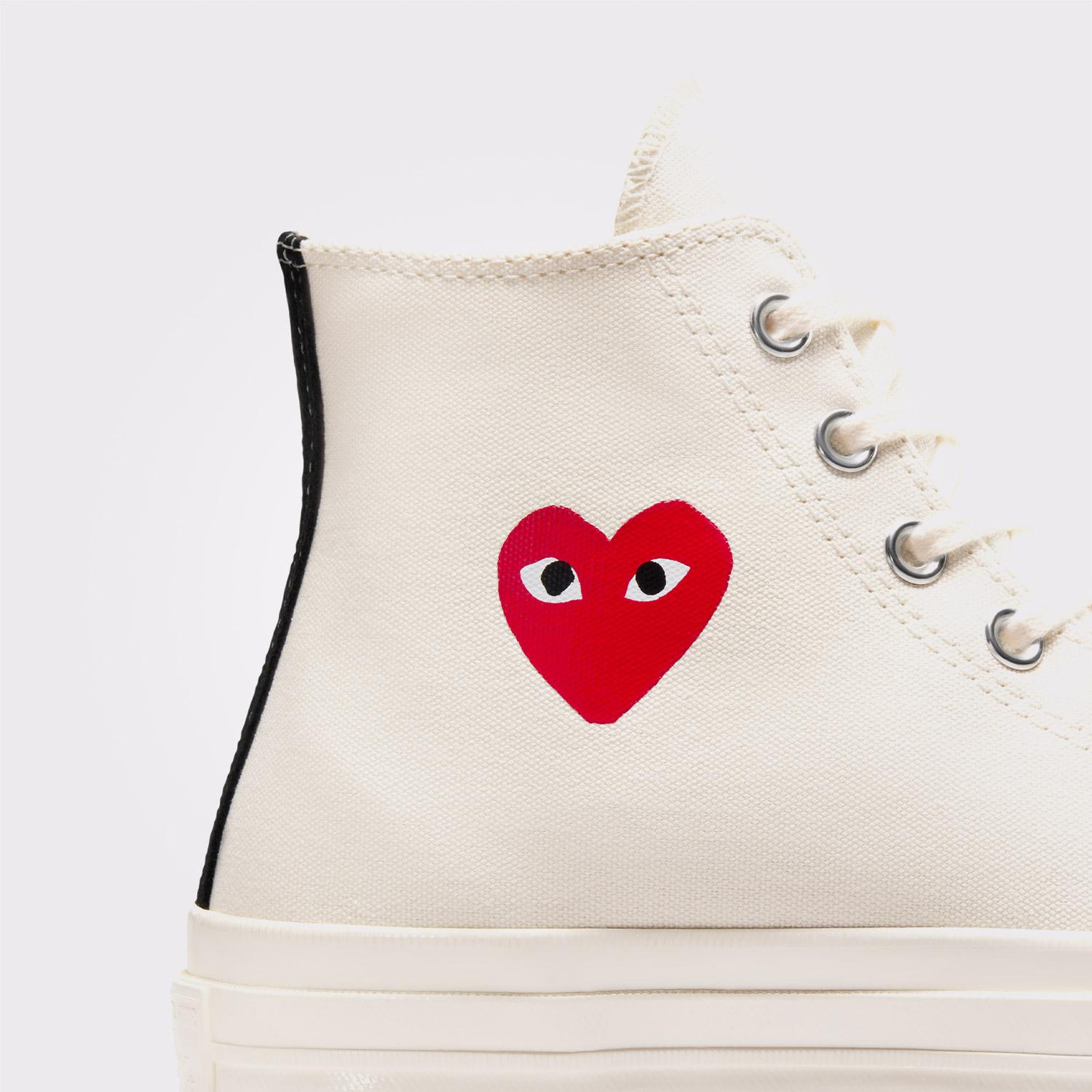 Converse X Comme Des Garçons Chuck 70 Unisex Krem Bilekli Sneaker