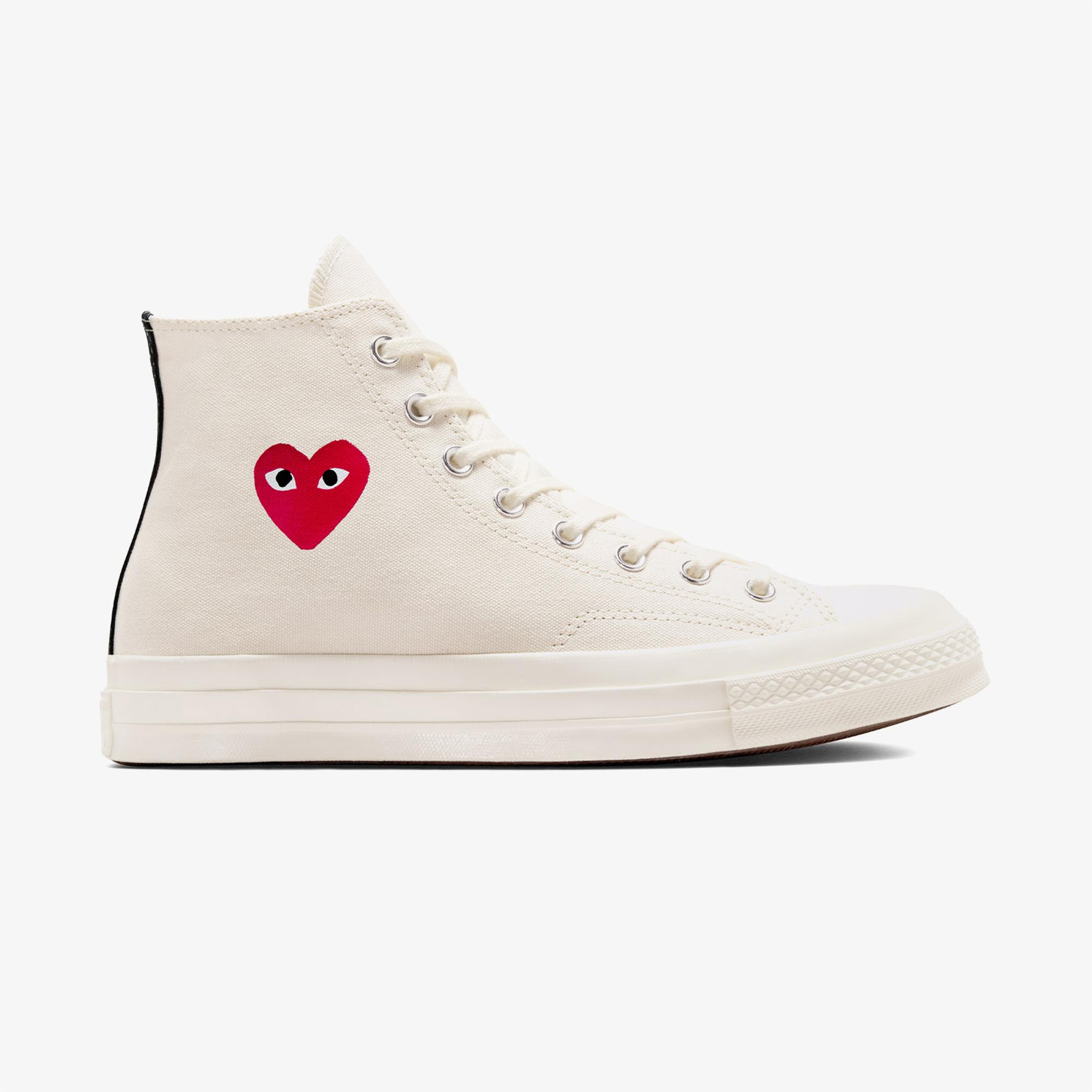 Converse X Comme Des Garçons Chuck 70 Unisex Krem Bilekli Sneaker