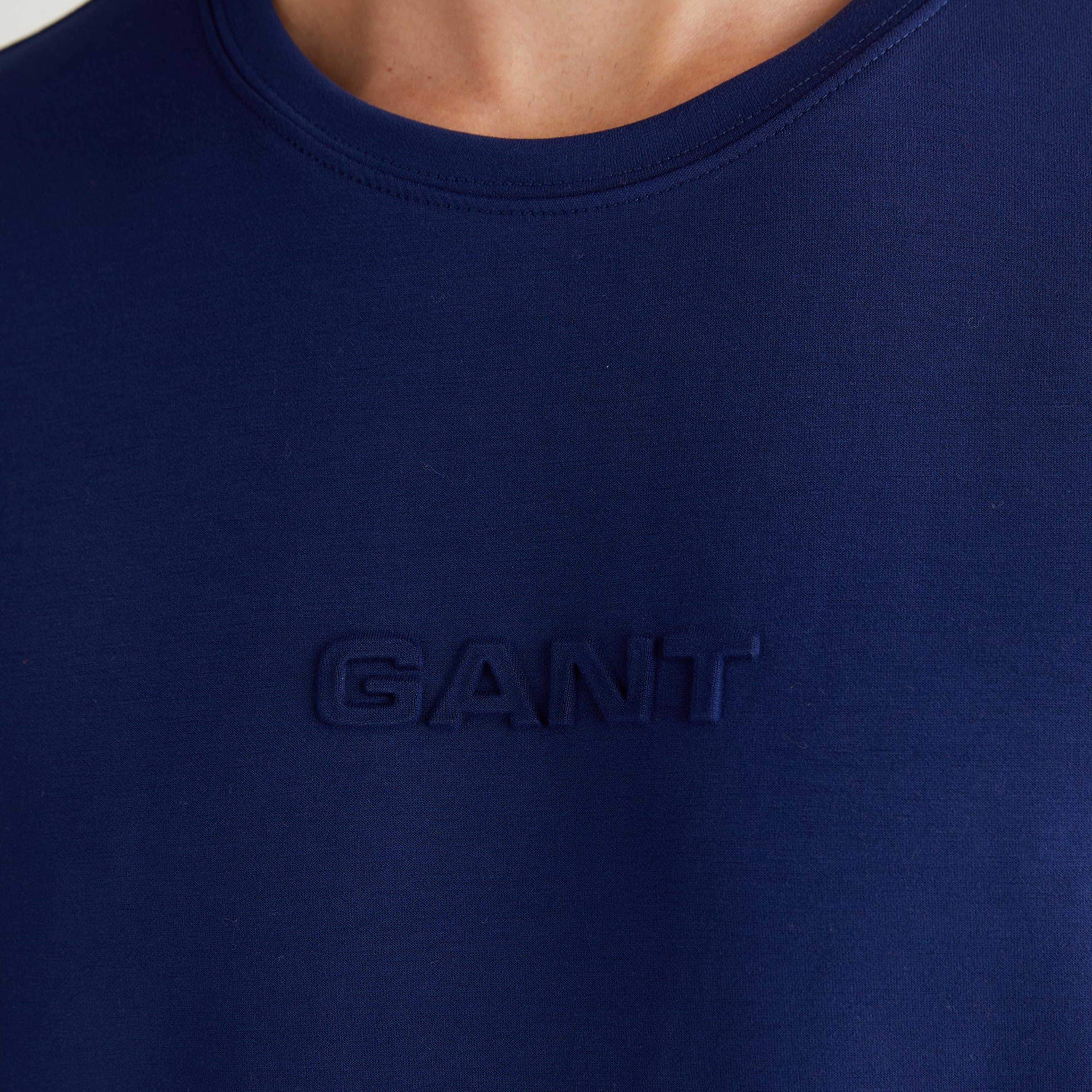 Erkek Mavi Relaxed Fit T-Shirt