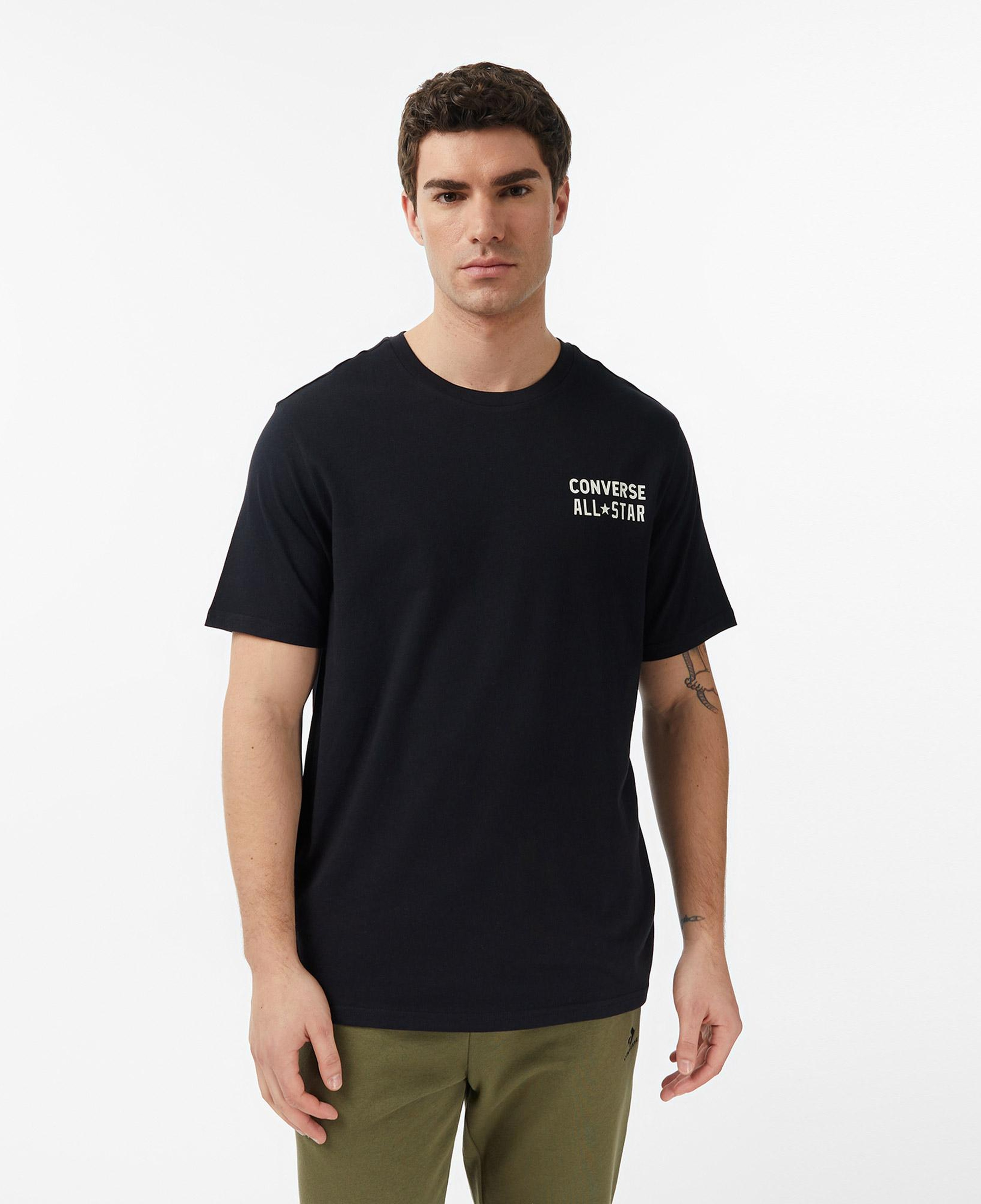 Converse Retro Chuck Taylor Erkek Siyah T-Shirt