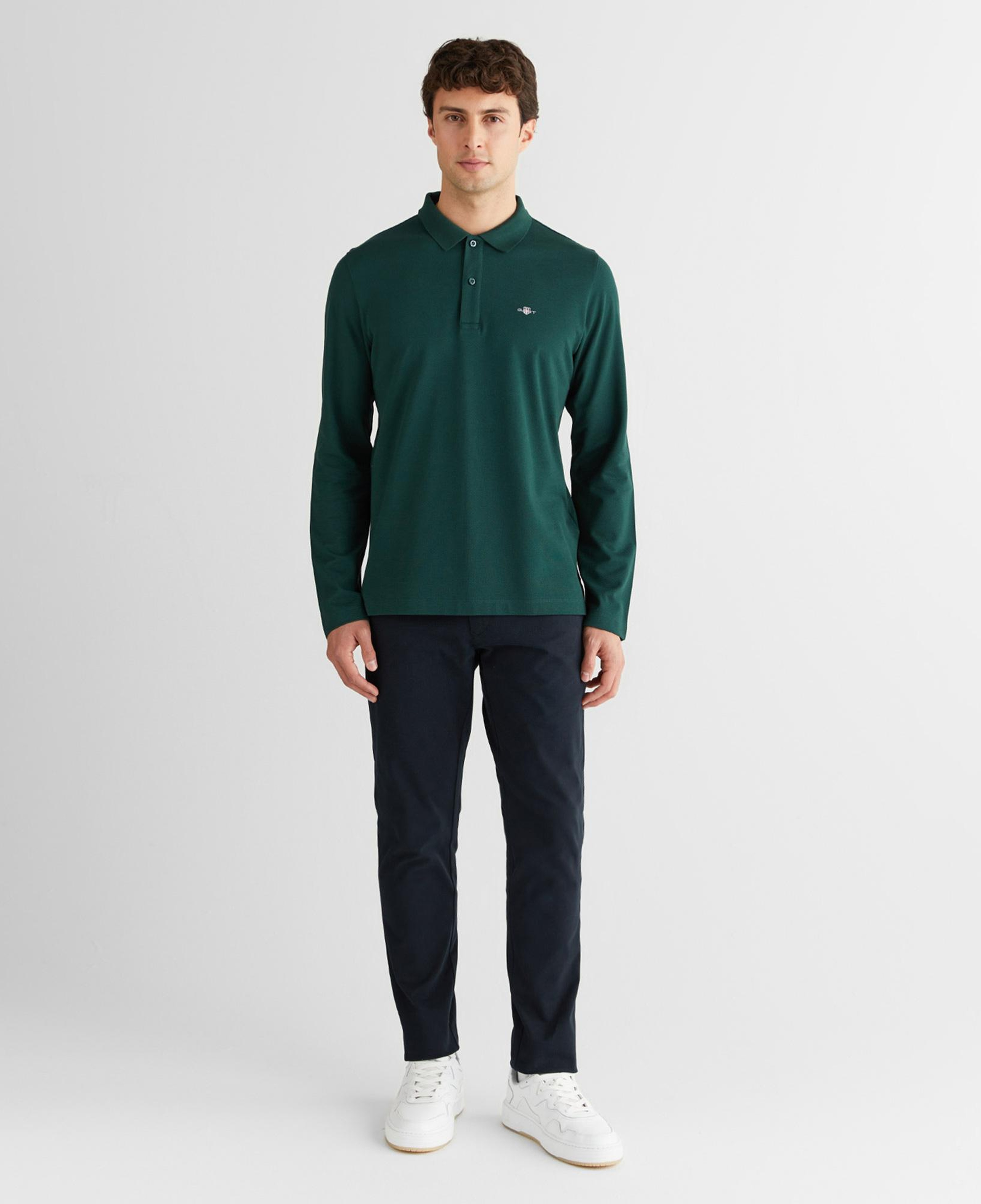 GANT Erkek Yeşil Regular Fit Polo Yaka Polo