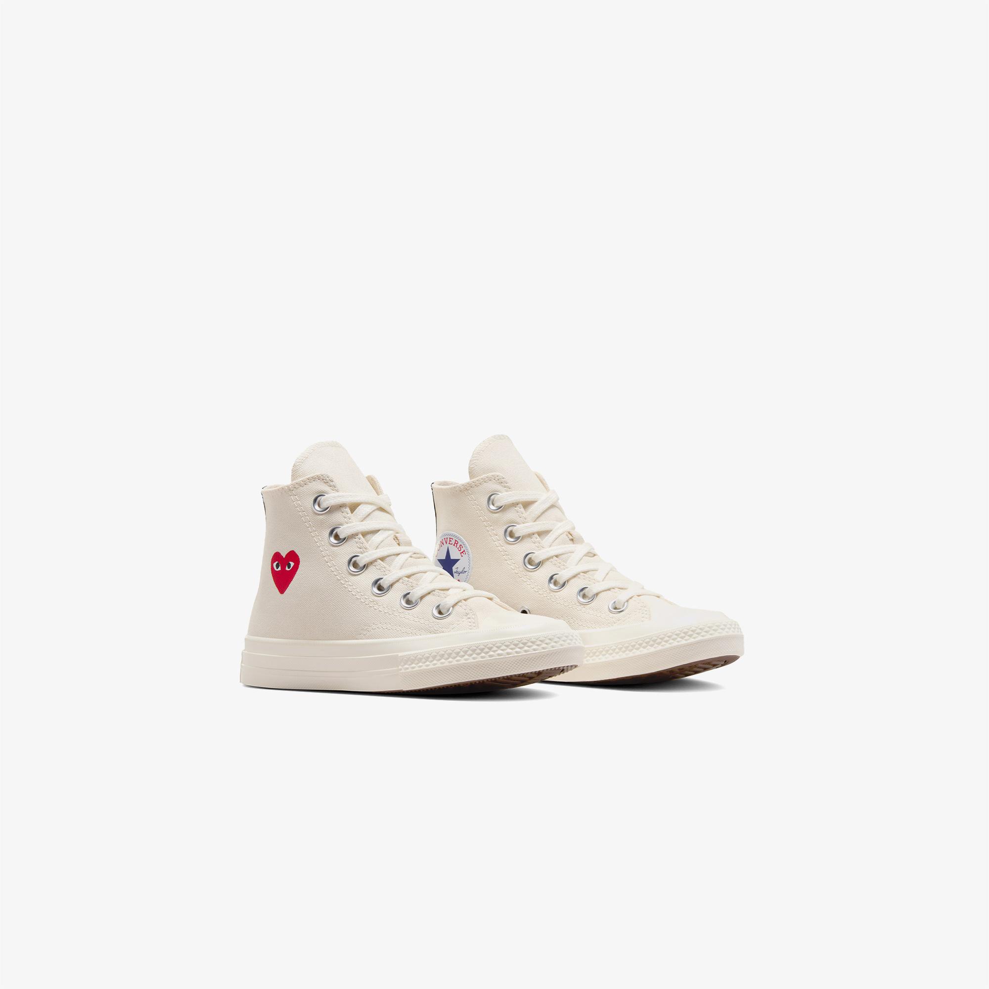 Converse X Comme Des Garçons Play Chuck 70 Çocuk Krem Bilekli Sneaker