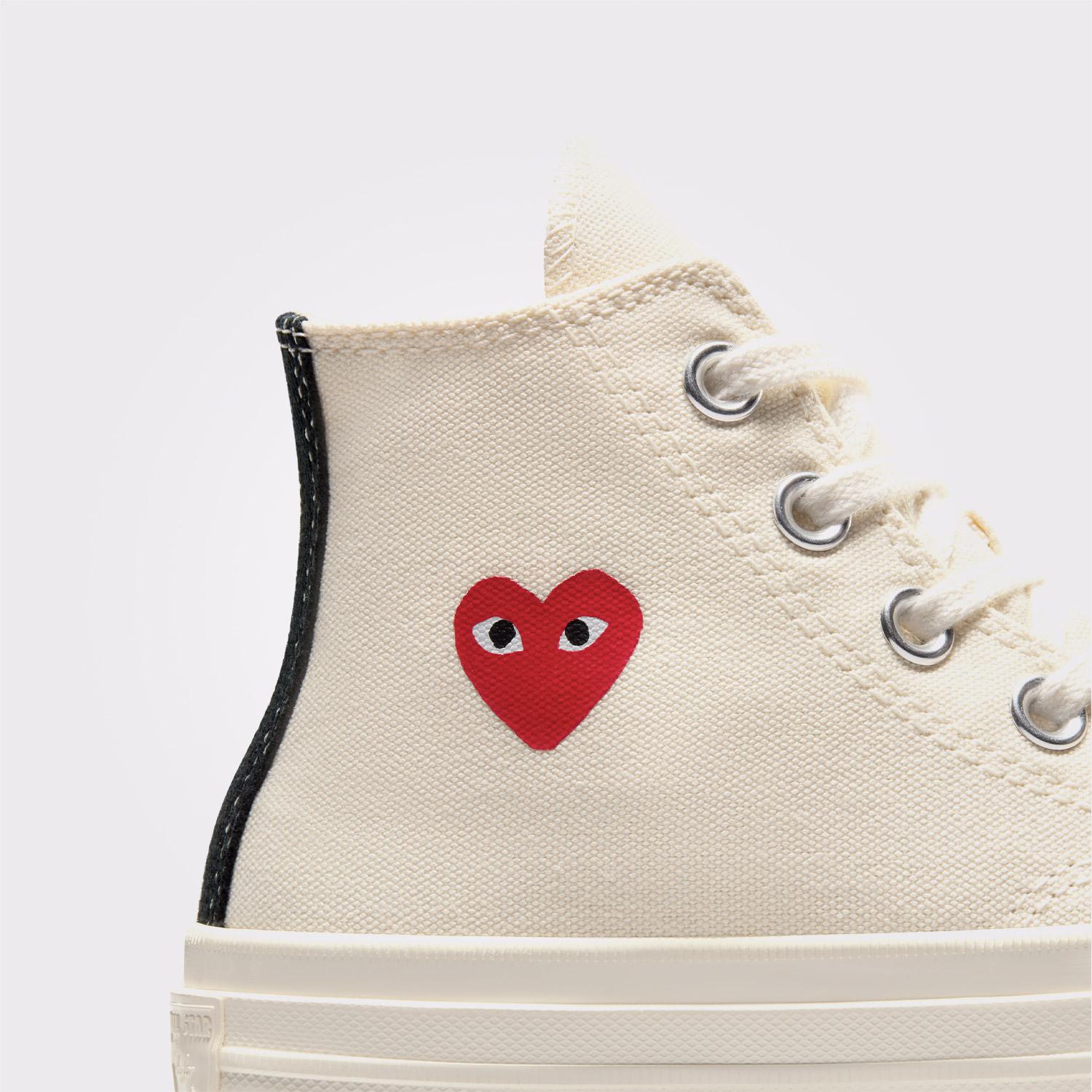 Converse X Comme Des Garçons Play Chuck 70 Çocuk Krem Bilekli Sneaker