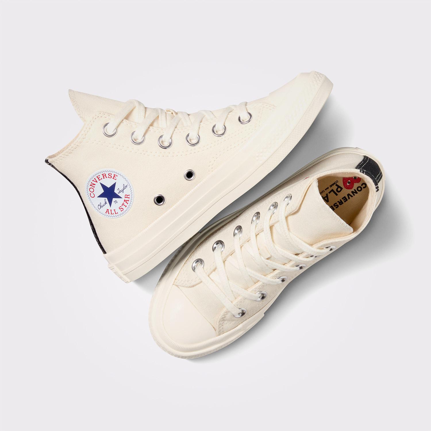 Converse X Comme Des Garçons Play Chuck 70 Çocuk Krem Bilekli Sneaker