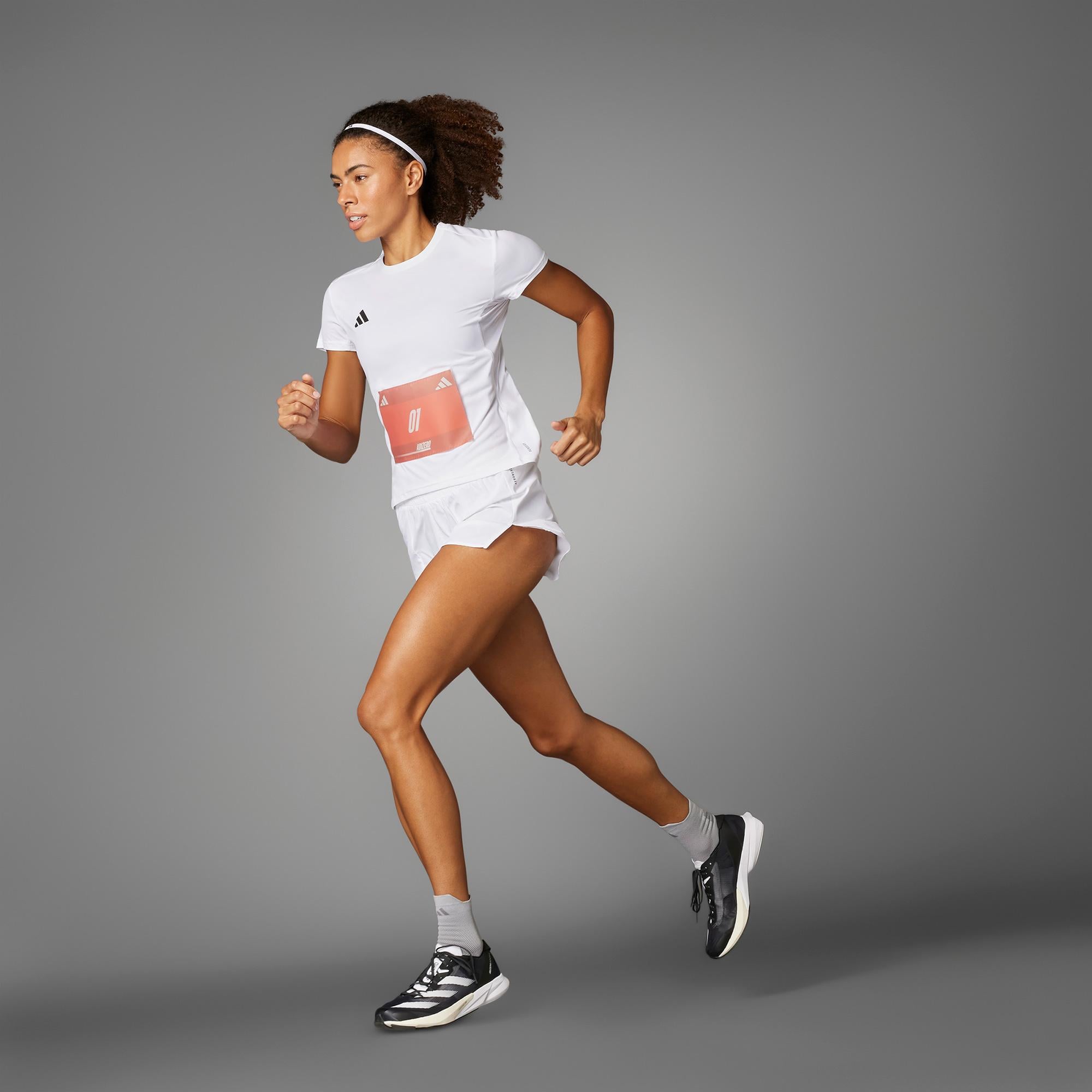 adidas Adizero Running Kadın Beyaz Koşu T-Shirt