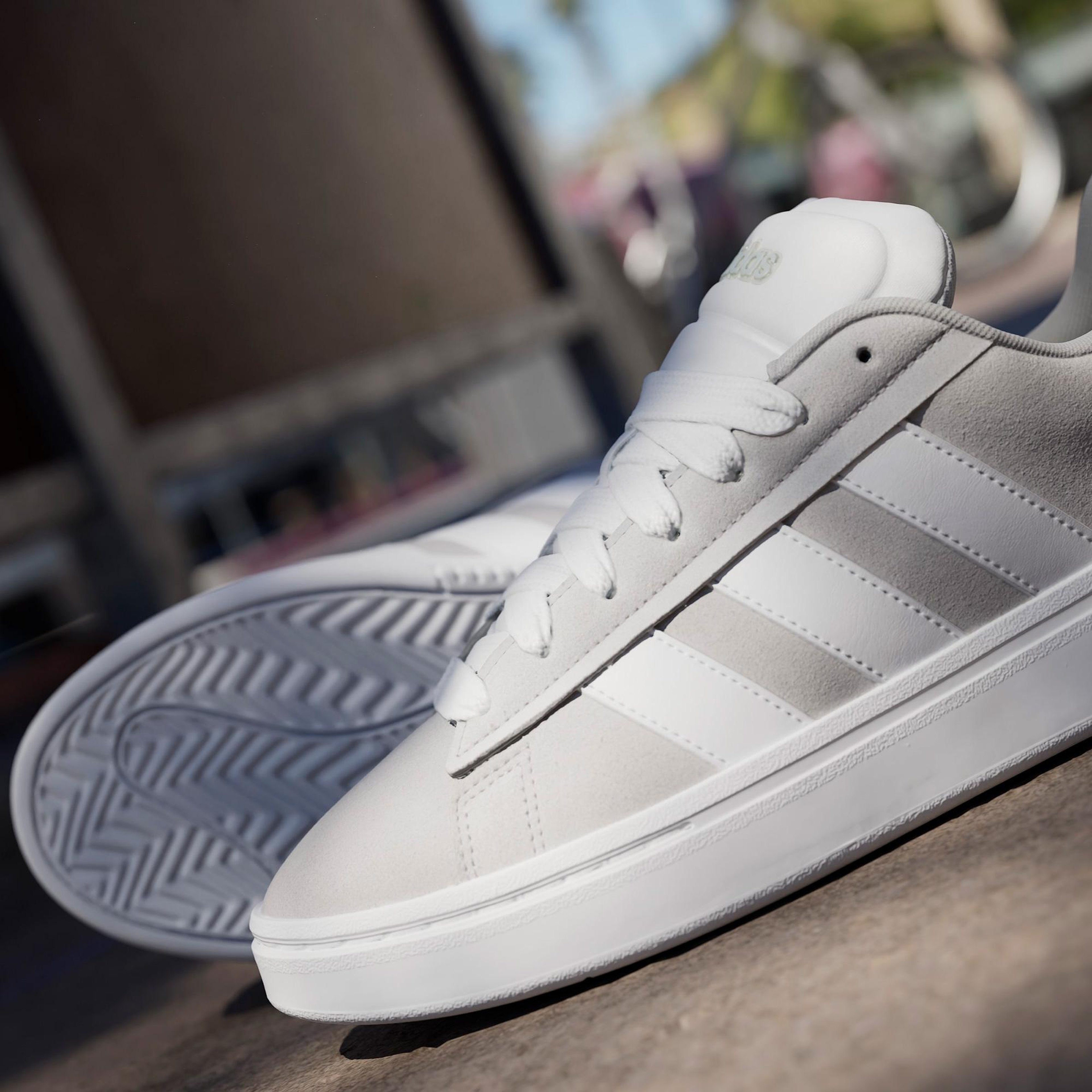 adidas Grand Court Alpha Erkek Gri Spor Ayakkabı