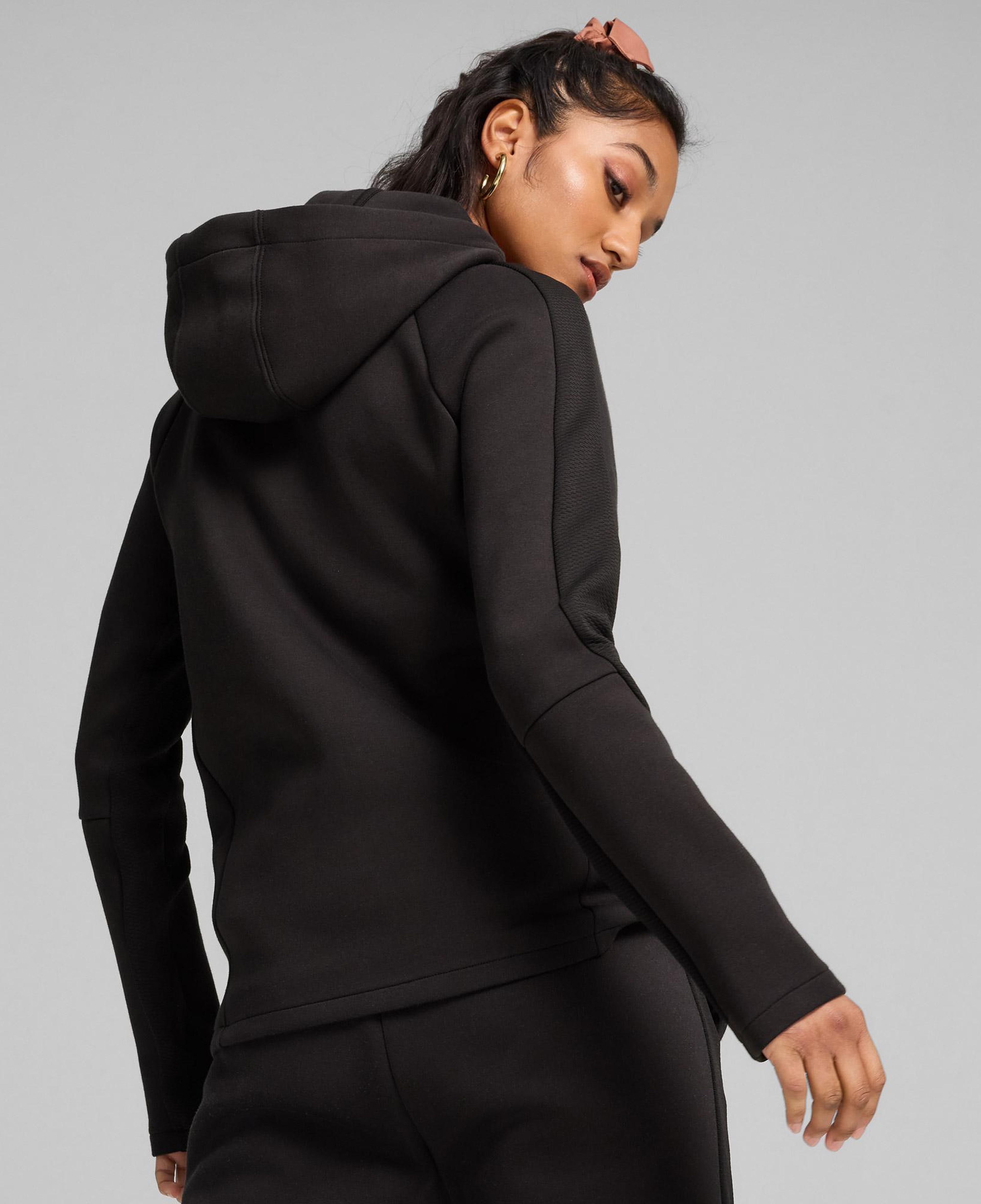 Puma Evostripe Full Zip Kadın Siyah Günlük Sweatshirt