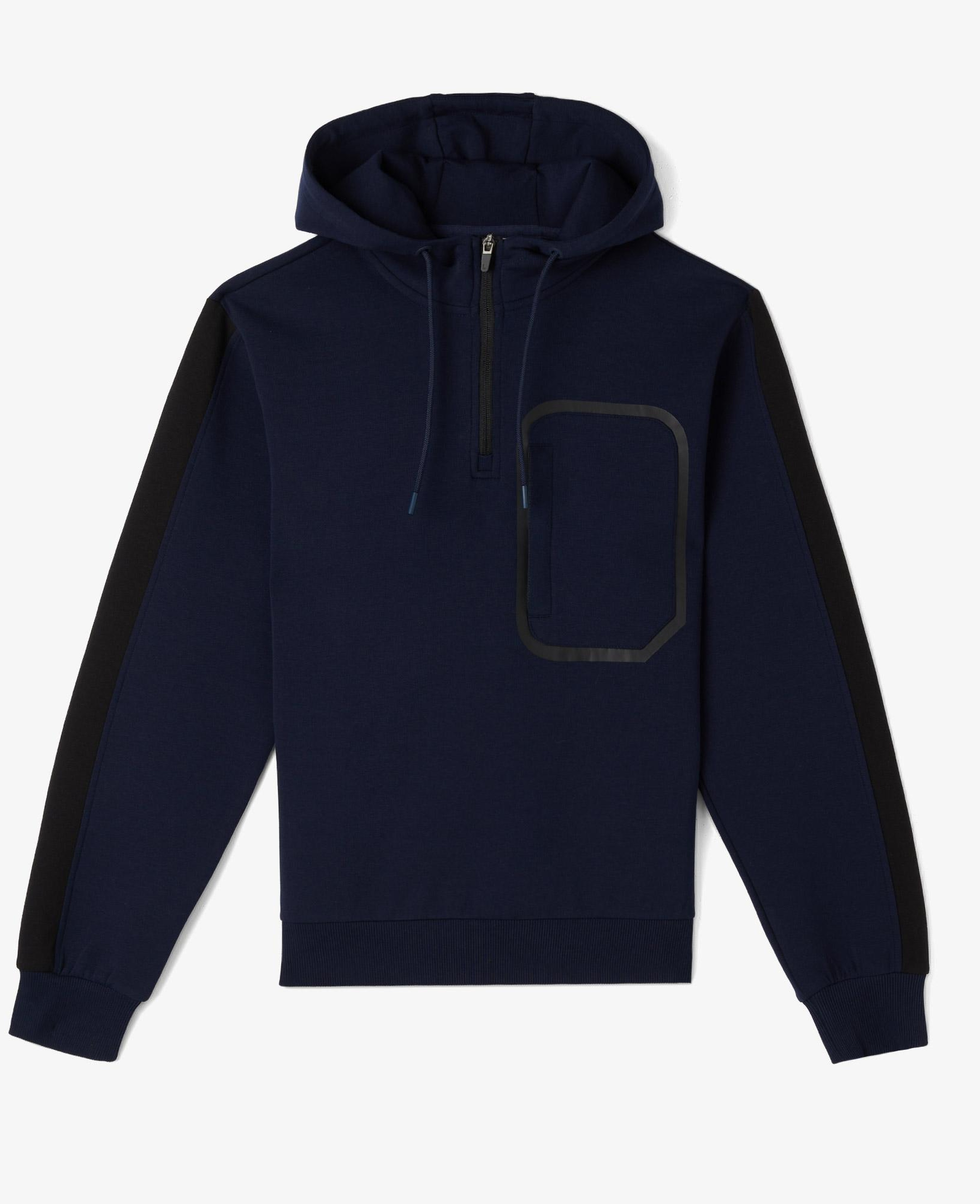 Erkek Relaxed Fit Kapüşonlu Lacivert Sweatshirt