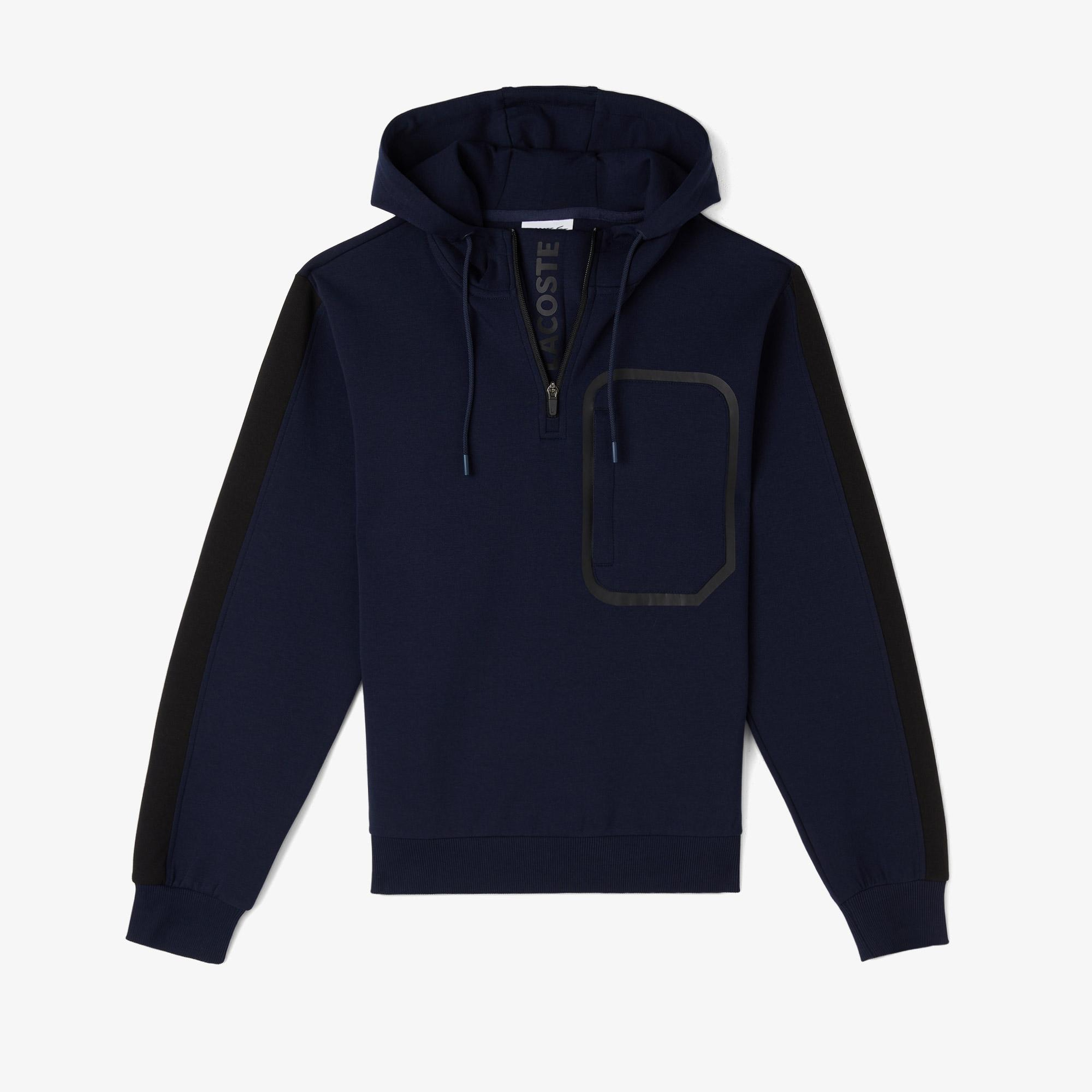 Erkek Relaxed Fit Kapüşonlu Lacivert Sweatshirt