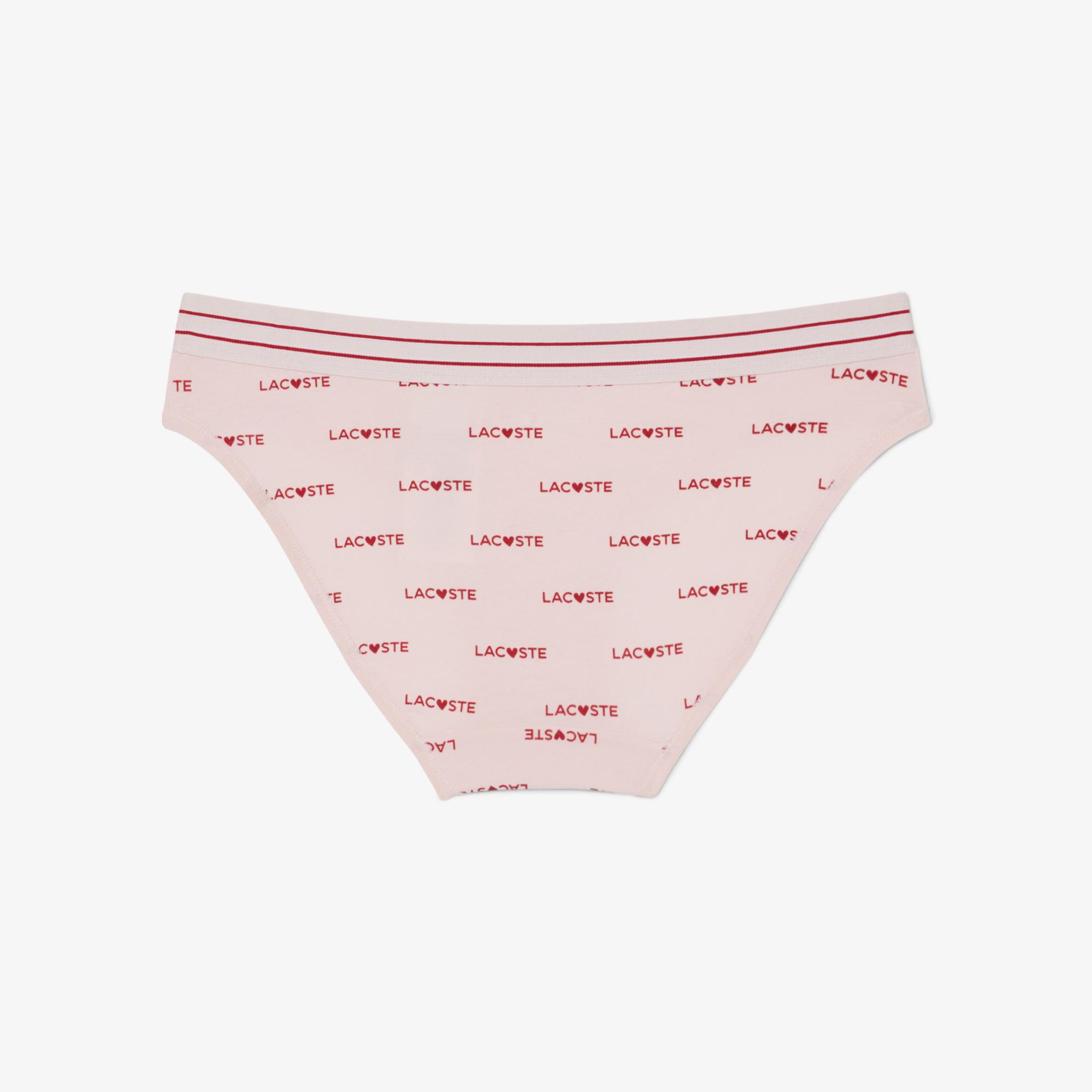 Lacoste Kadın Baskılı Pembe Külot