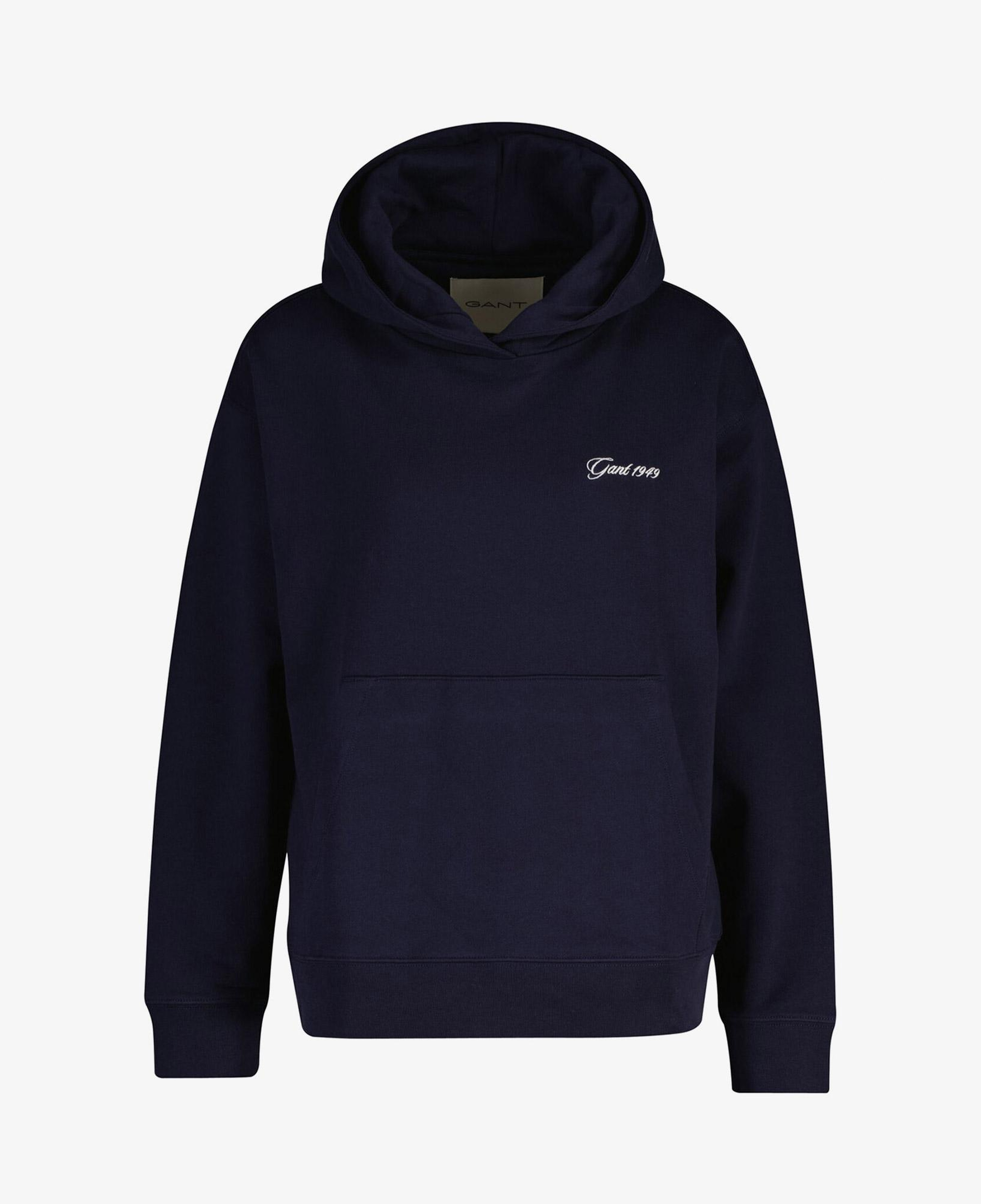 GANT Kadın Lacivert Regular Fit Kapüşonlu Sweatshirt