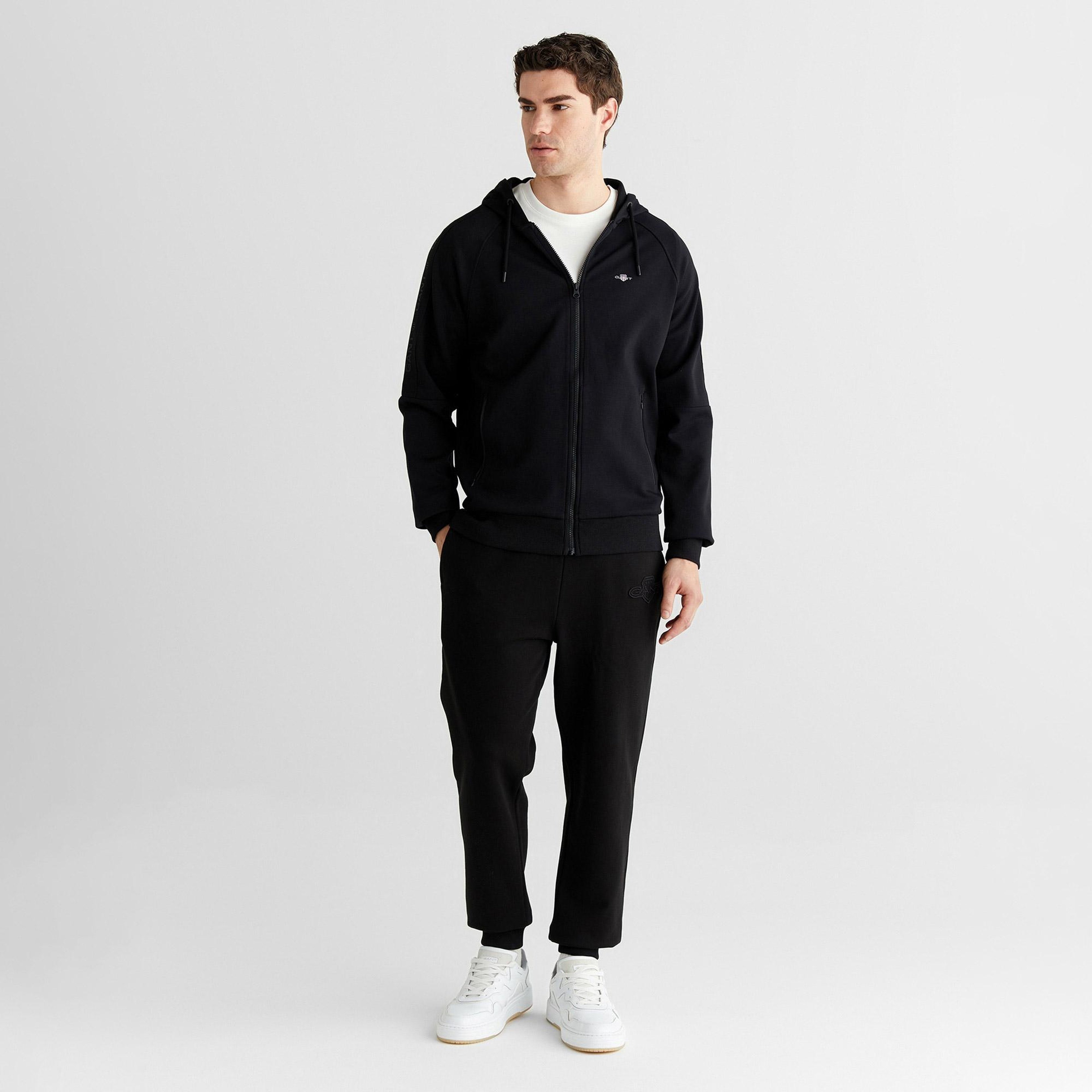 GANT Erkek Siyah Regular Fit Eşofman Altı