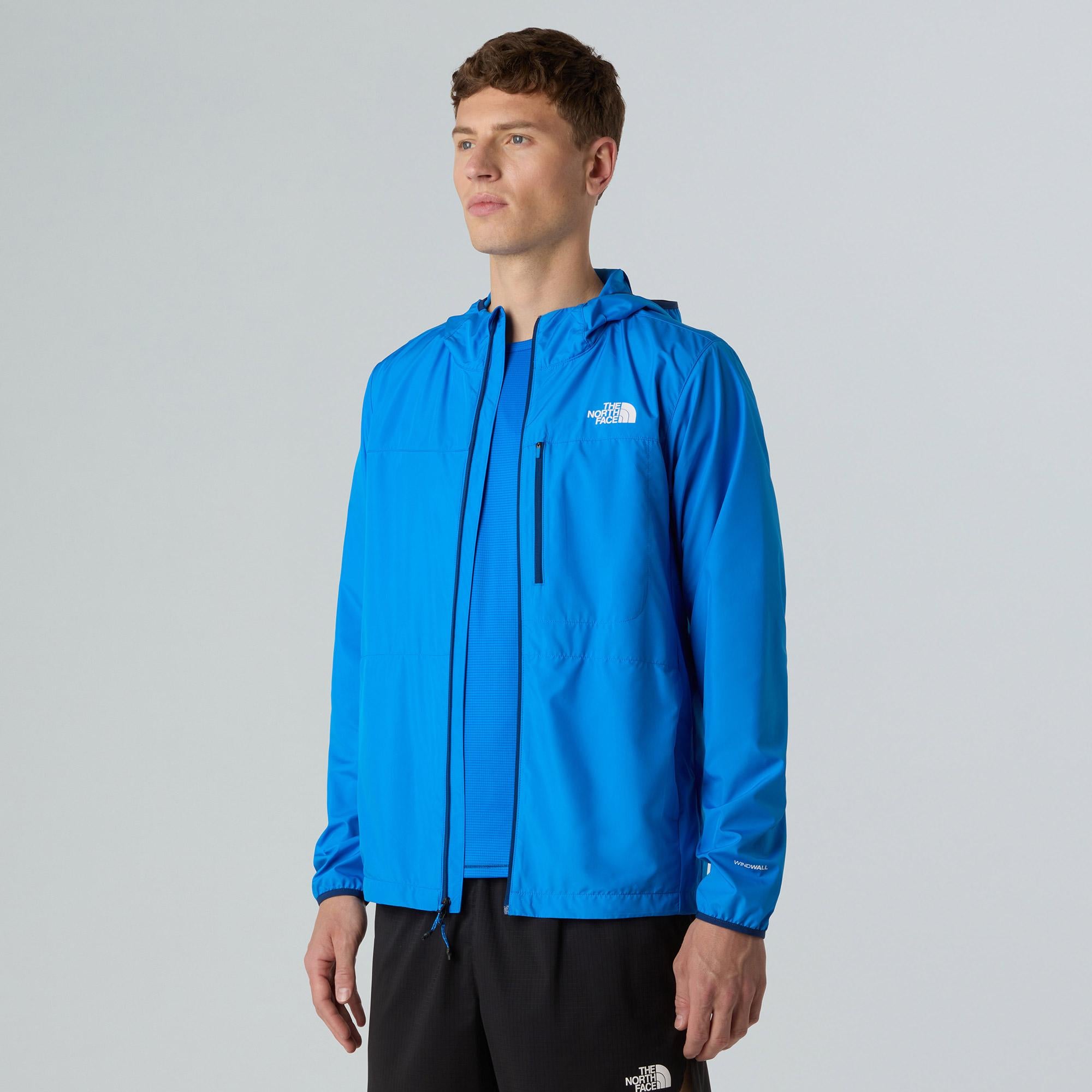 The North Face Higher Run Wind Erkek Mavi Koşu Ceketi