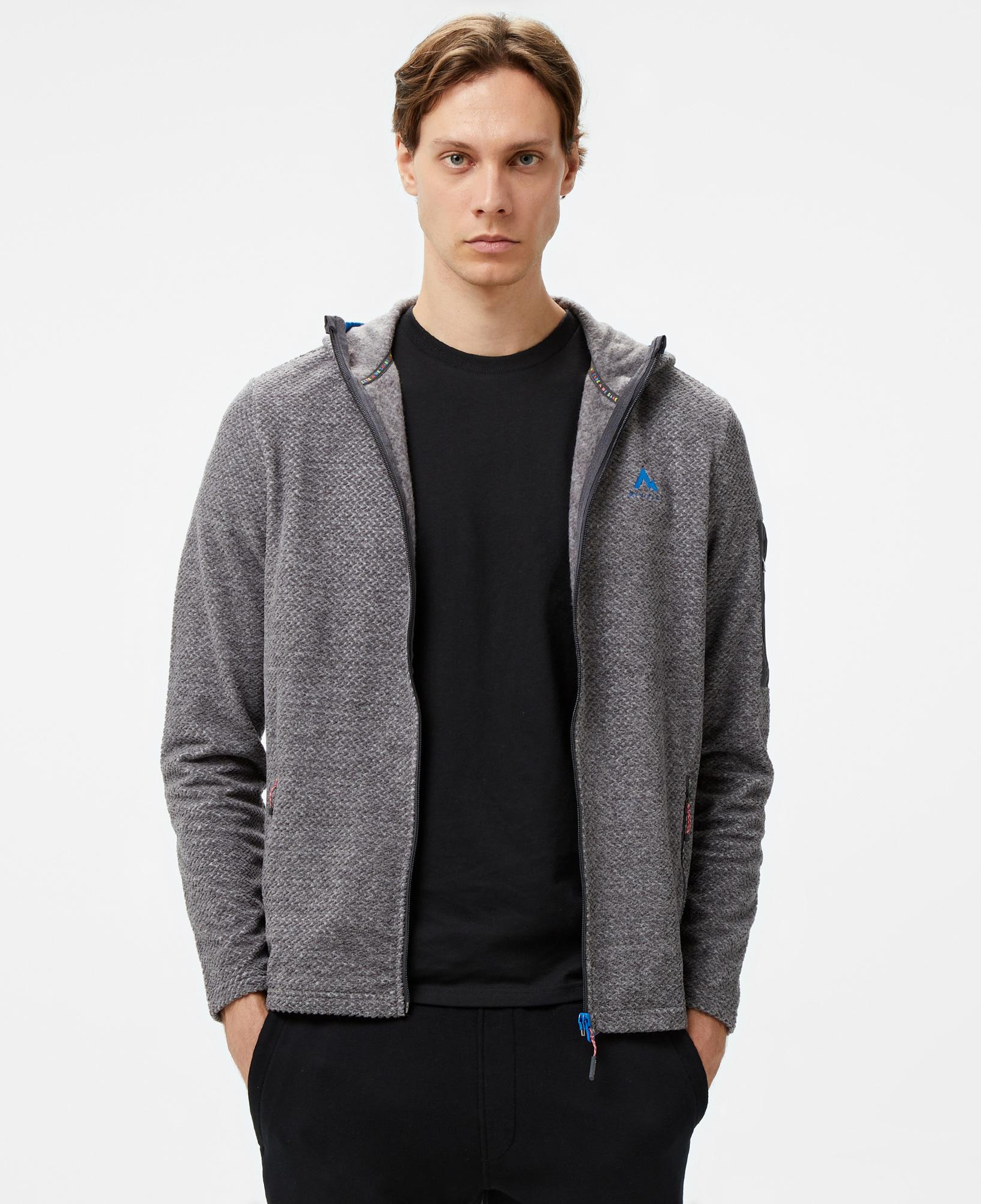 McKinley Hucture II Fz Erkek Gri Outdoor Sweatshirt