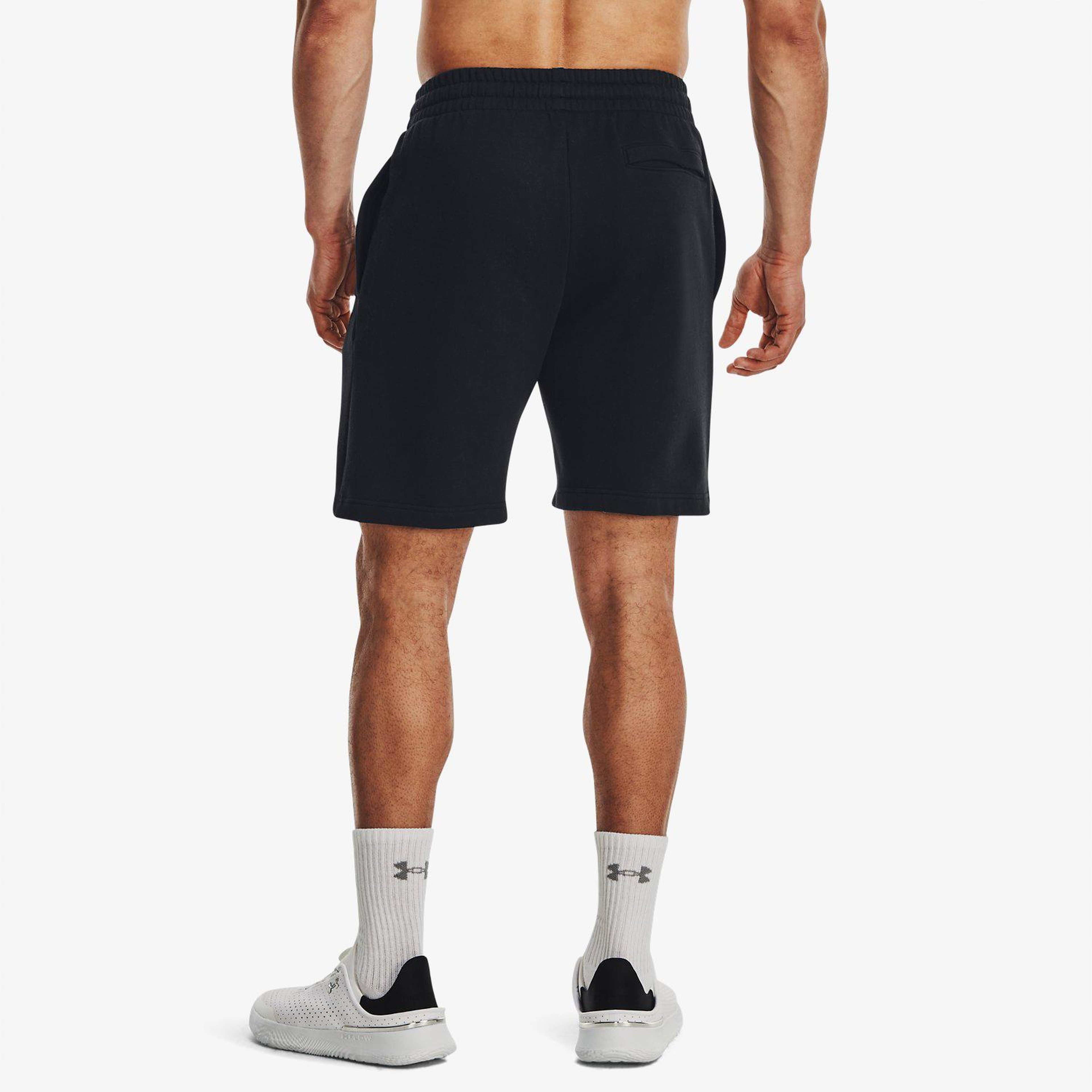 Under Armour Rival Fleece Erkek Siyah Antrenman Şortu
