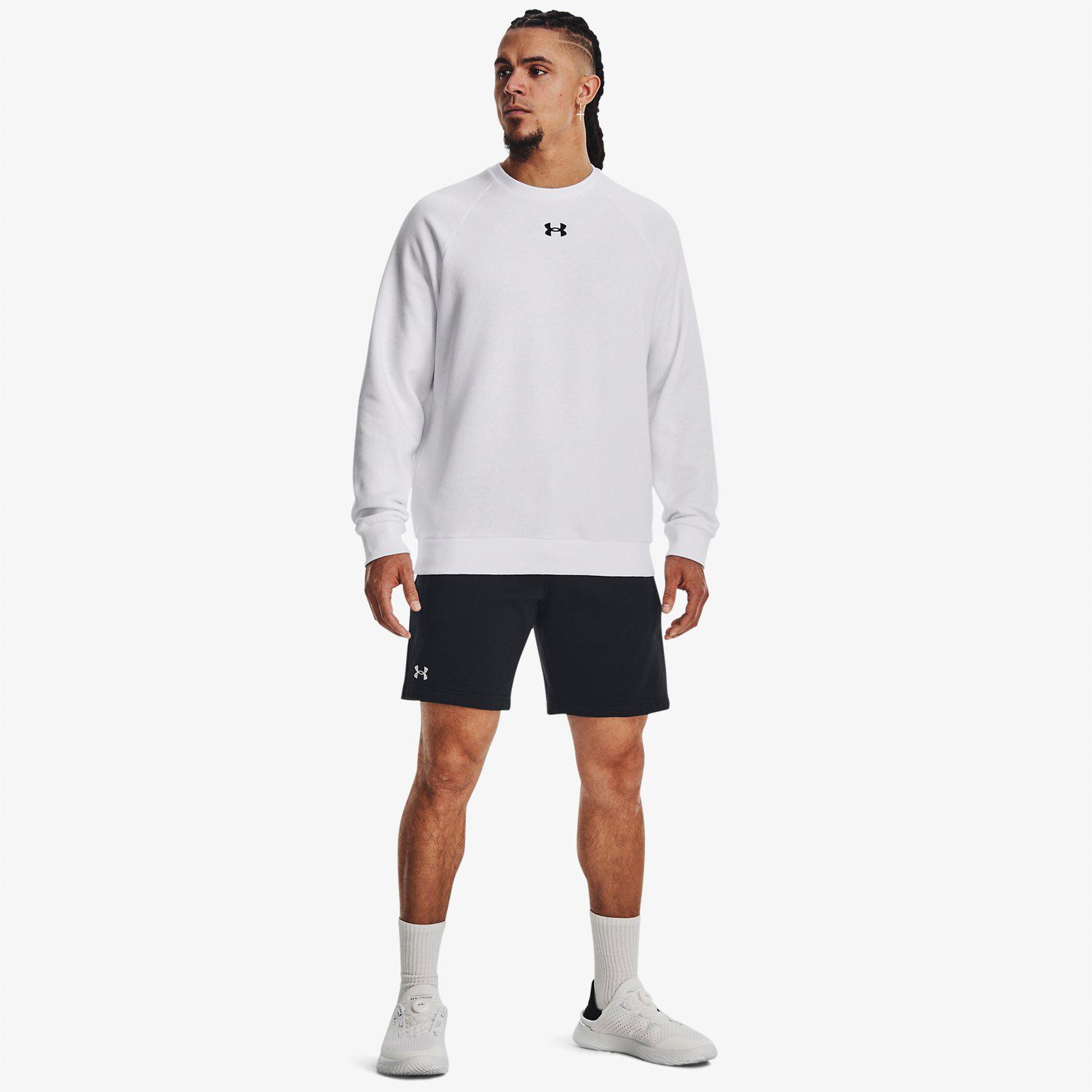 Under Armour Rival Fleece Erkek Siyah Antrenman Şortu