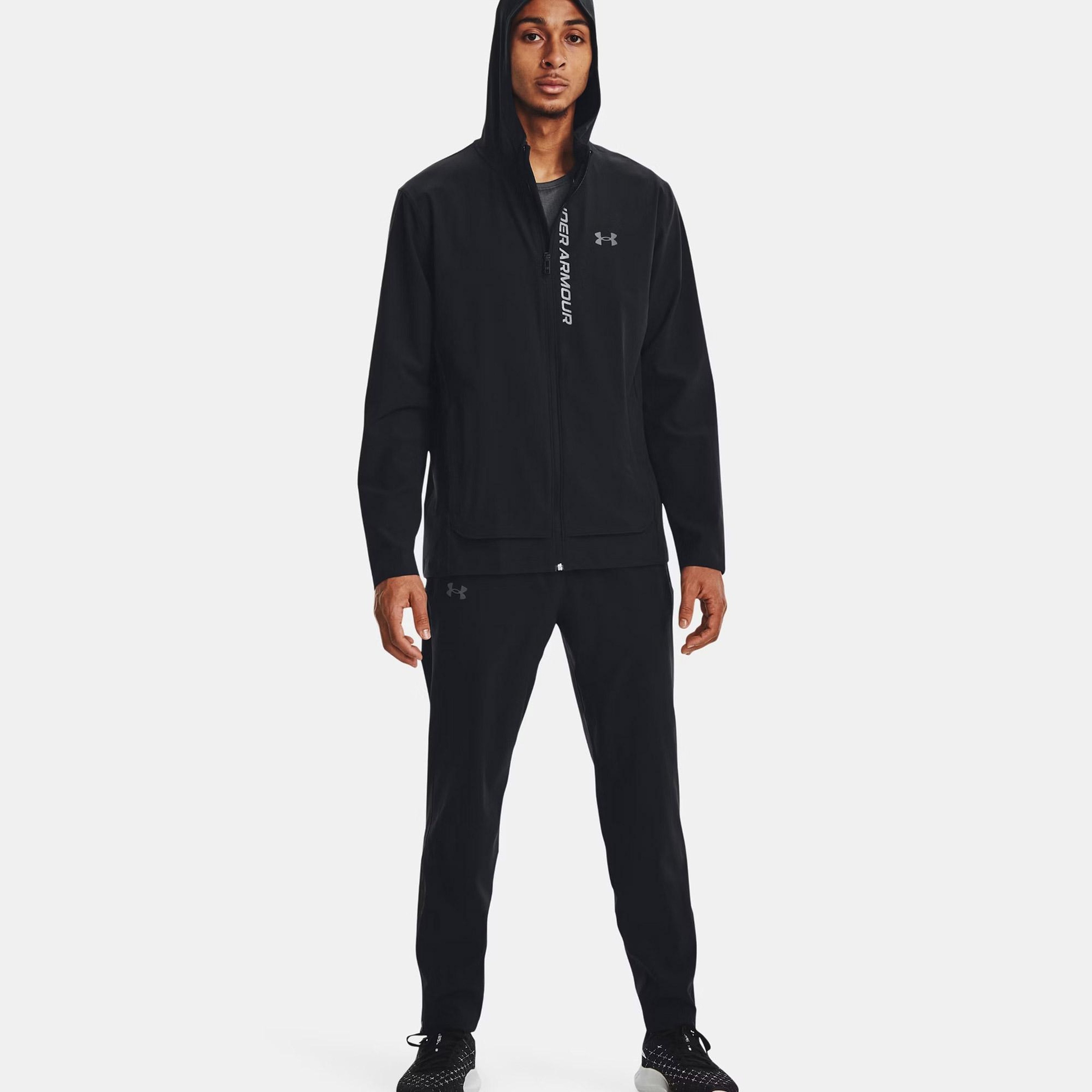 Under Armour Outrun The Storm Erkek Siyah Koşu Ceket