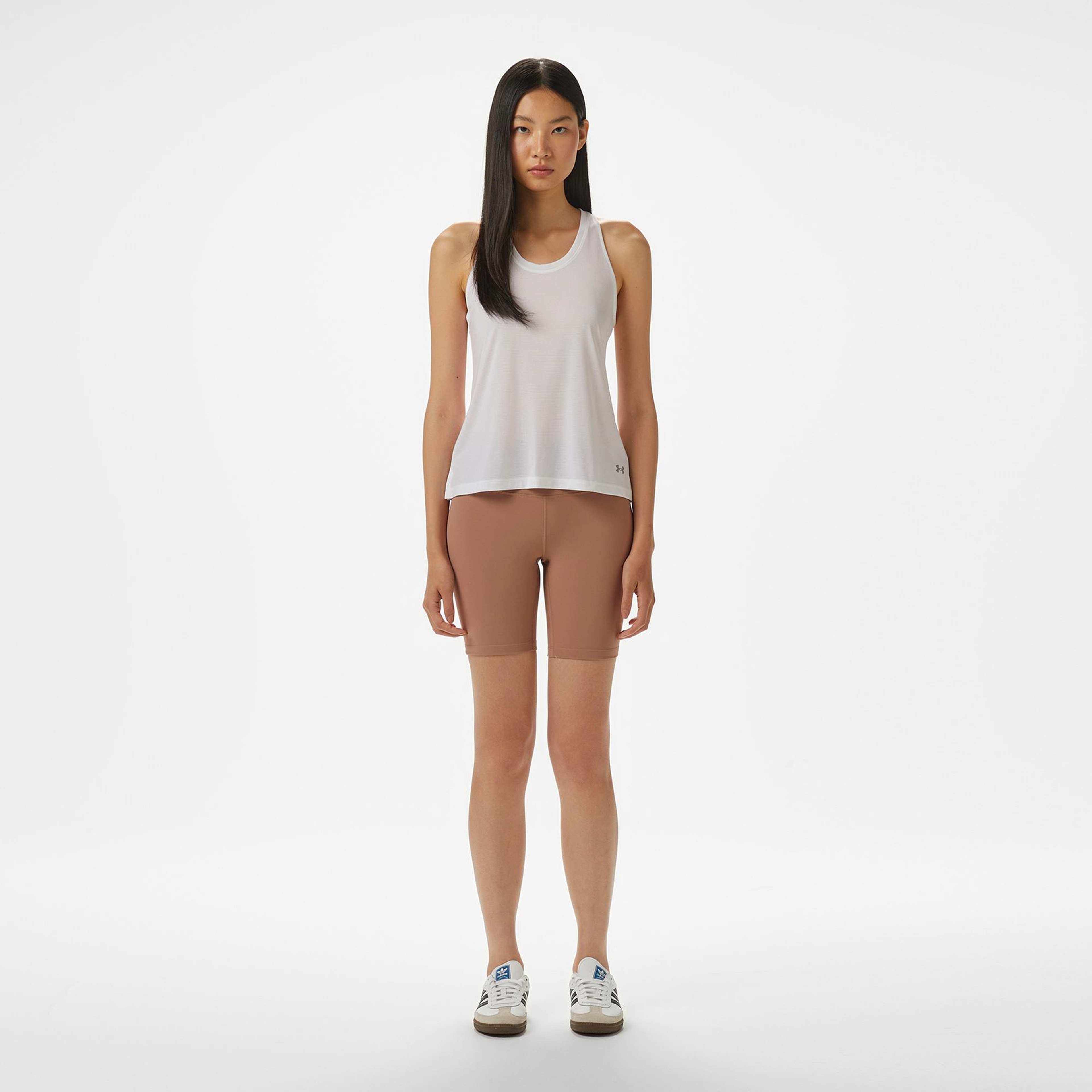 Under Armour Launch Singlet Kadın Beyaz Koşu Atlet
