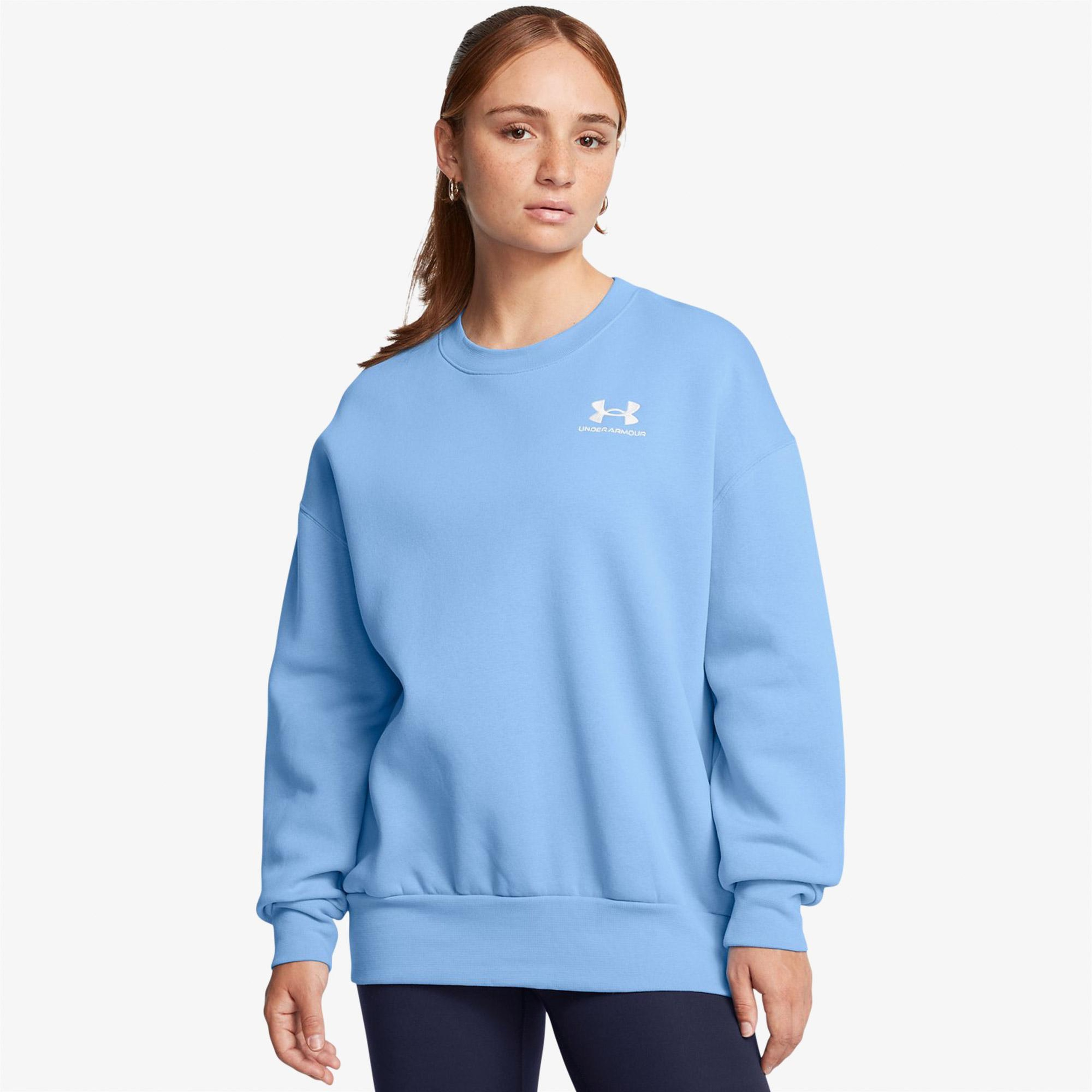 Under Armour Icon Fleece Kadın Mavi Günlük Sweatshirt
