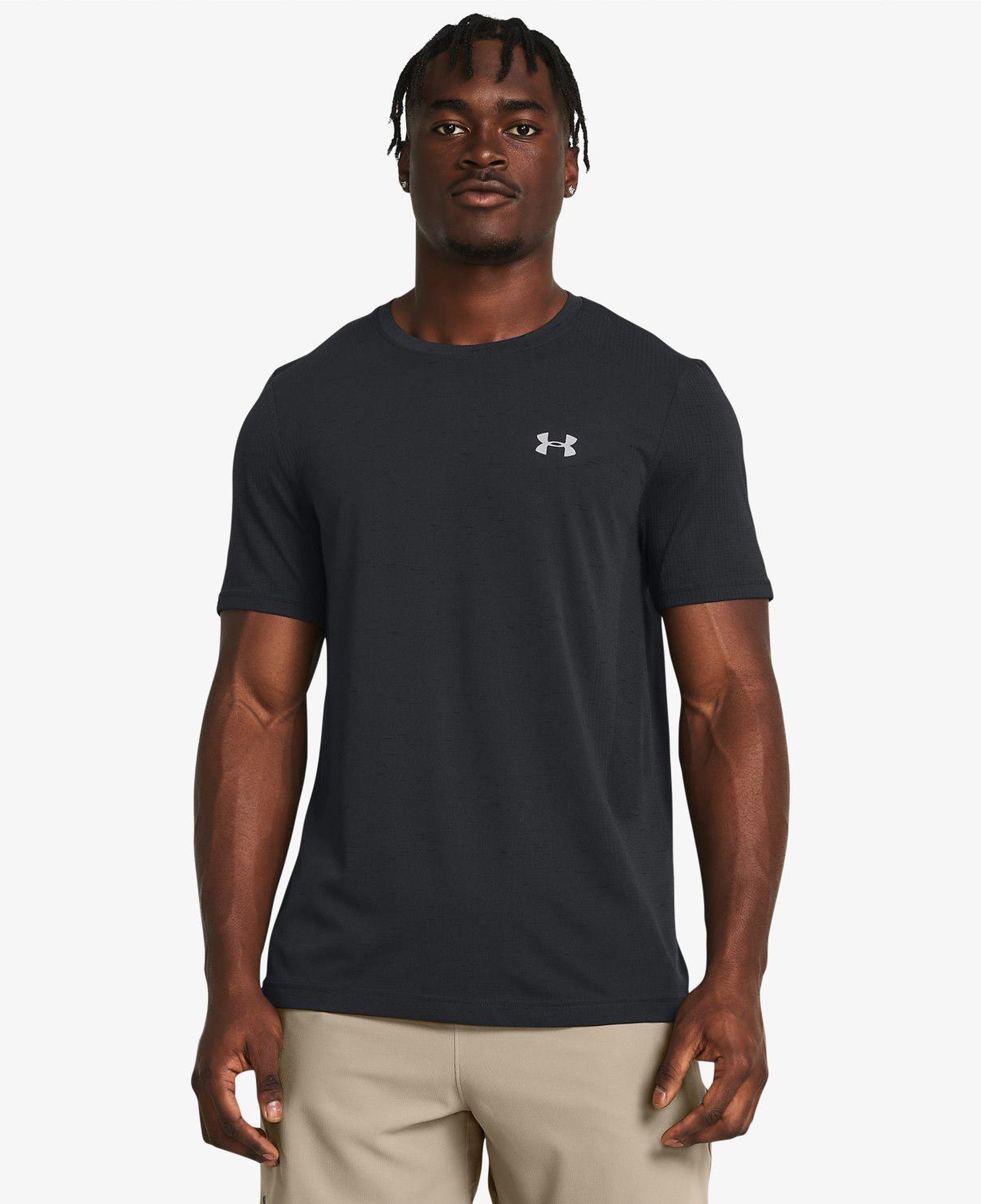 Under Armour Vanish Seamless Ss Erkek Siyah Antrenman T-Shirt