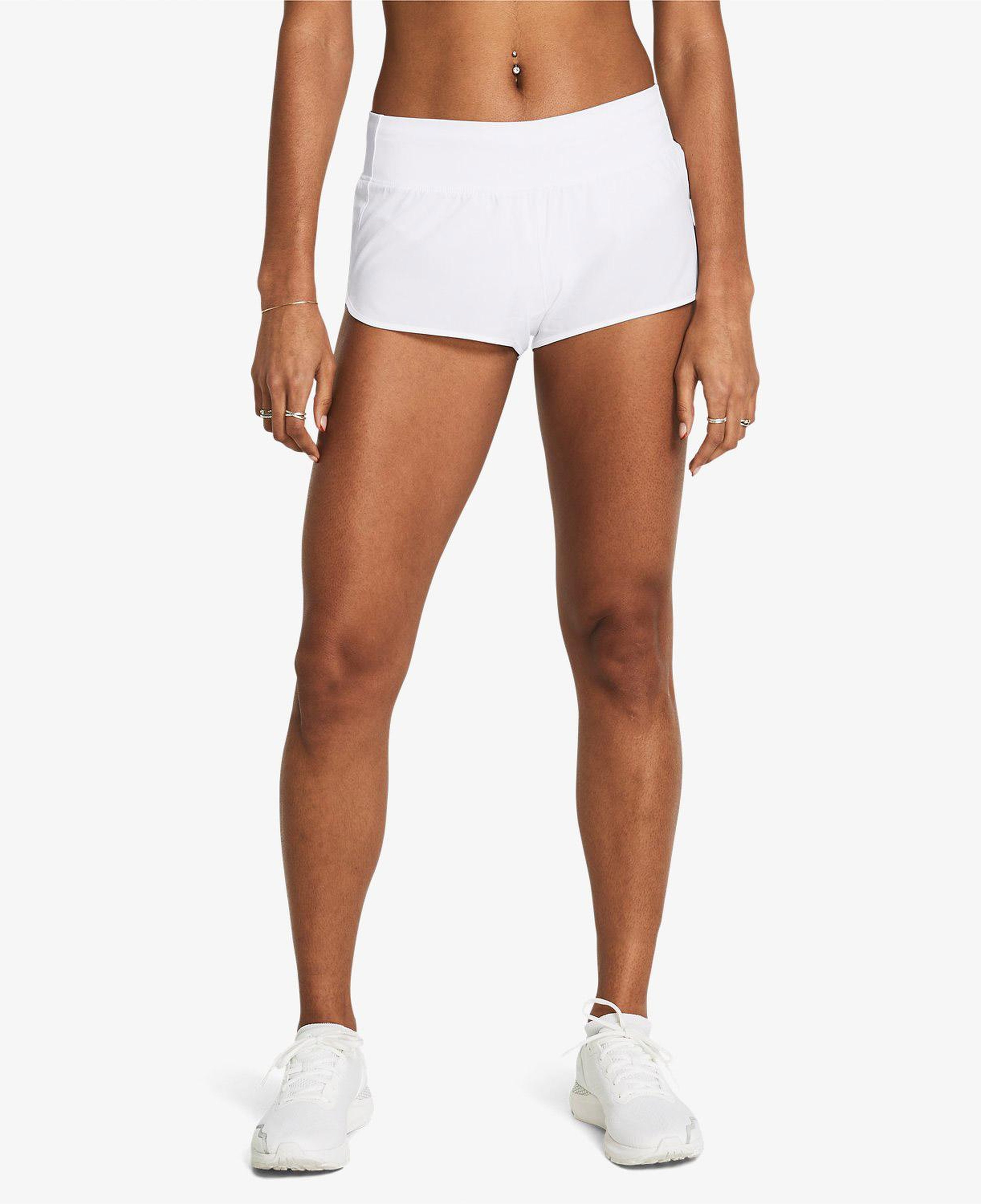 Under Armour Launch Pro 2inch Kadın Beyaz Günlük Şort