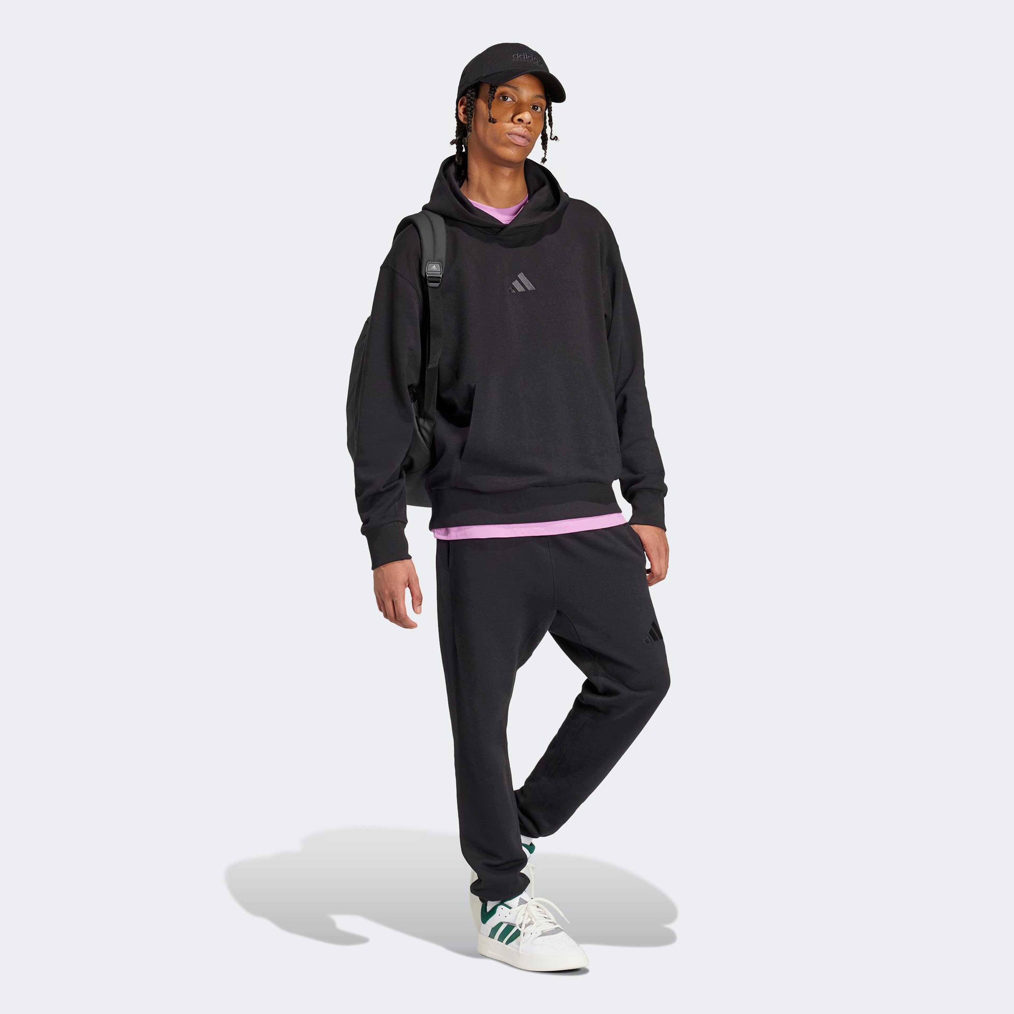 adidas All Szn French Terry Regular Tapered Erkek Siyah Eşofman Altı