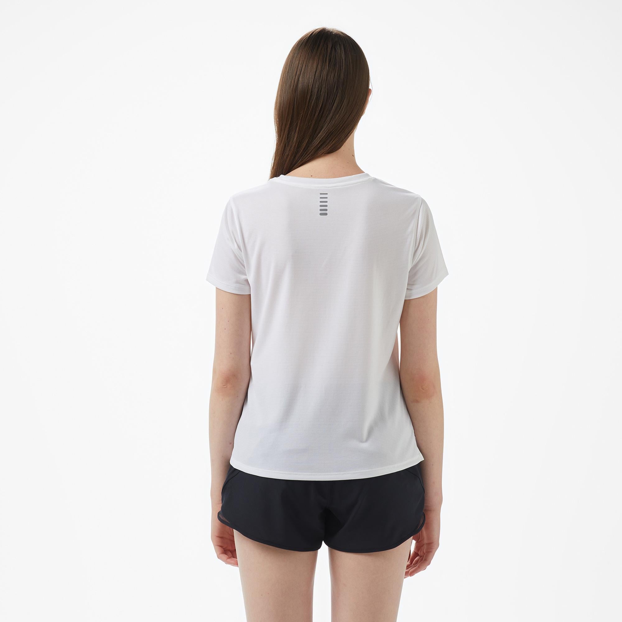 Under Armour Launch leeve Kadın Beyaz Koşu T-Shirt