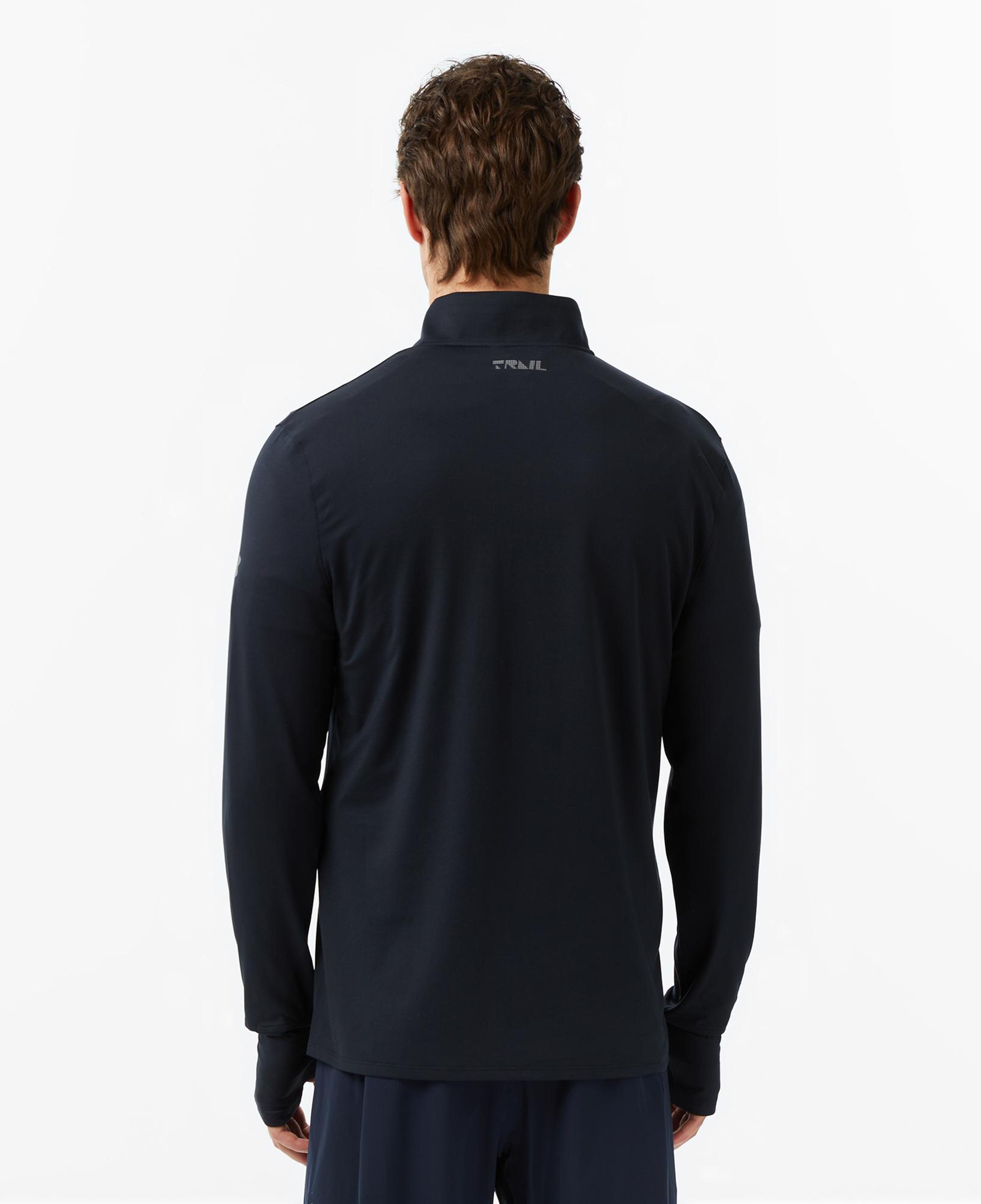 Under Armour Trail Run Quarter Zip Erkek Siyah Sweatshirt