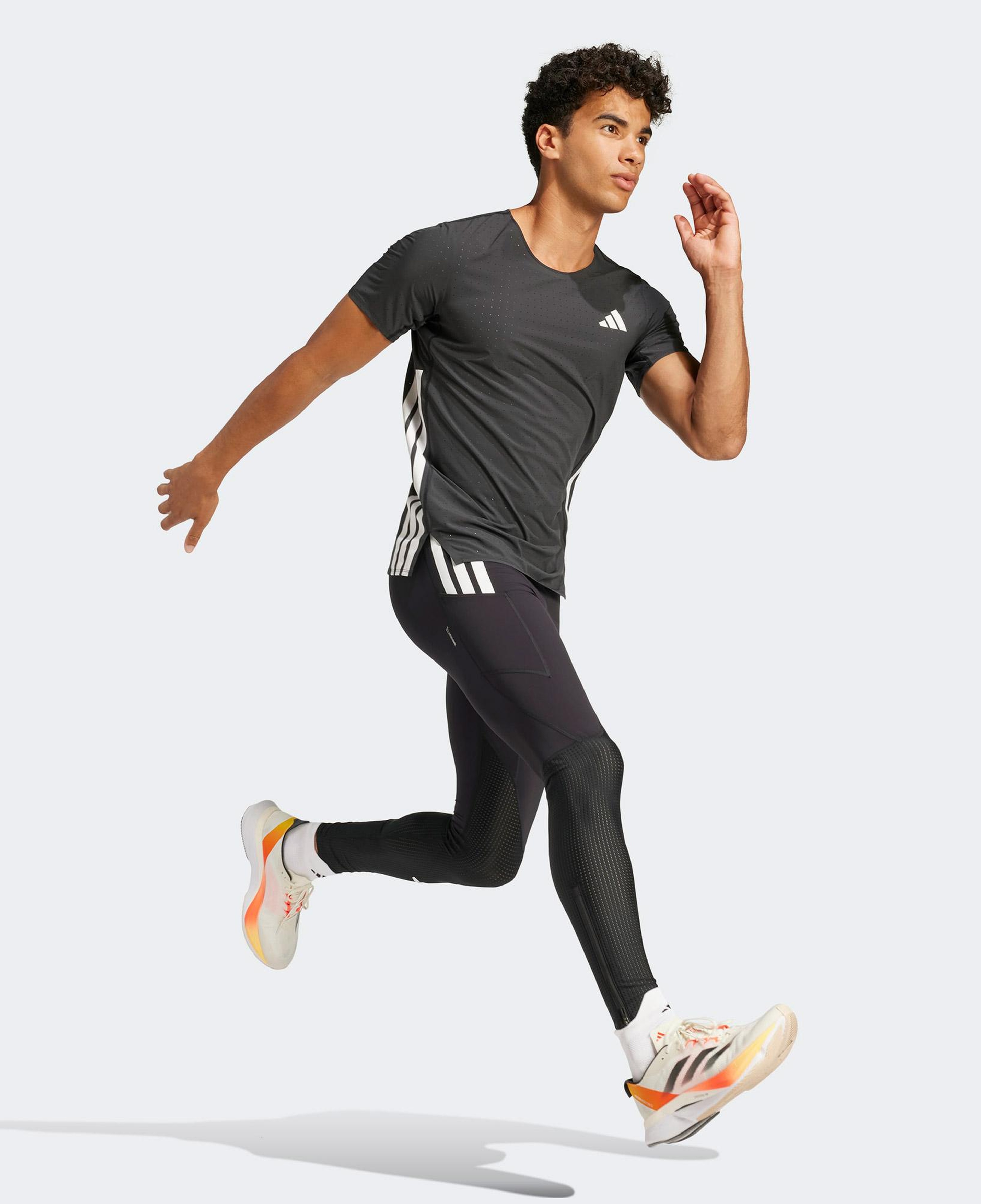 adidas Adizero Running Erkek Siyah Koşu T-Shirt
