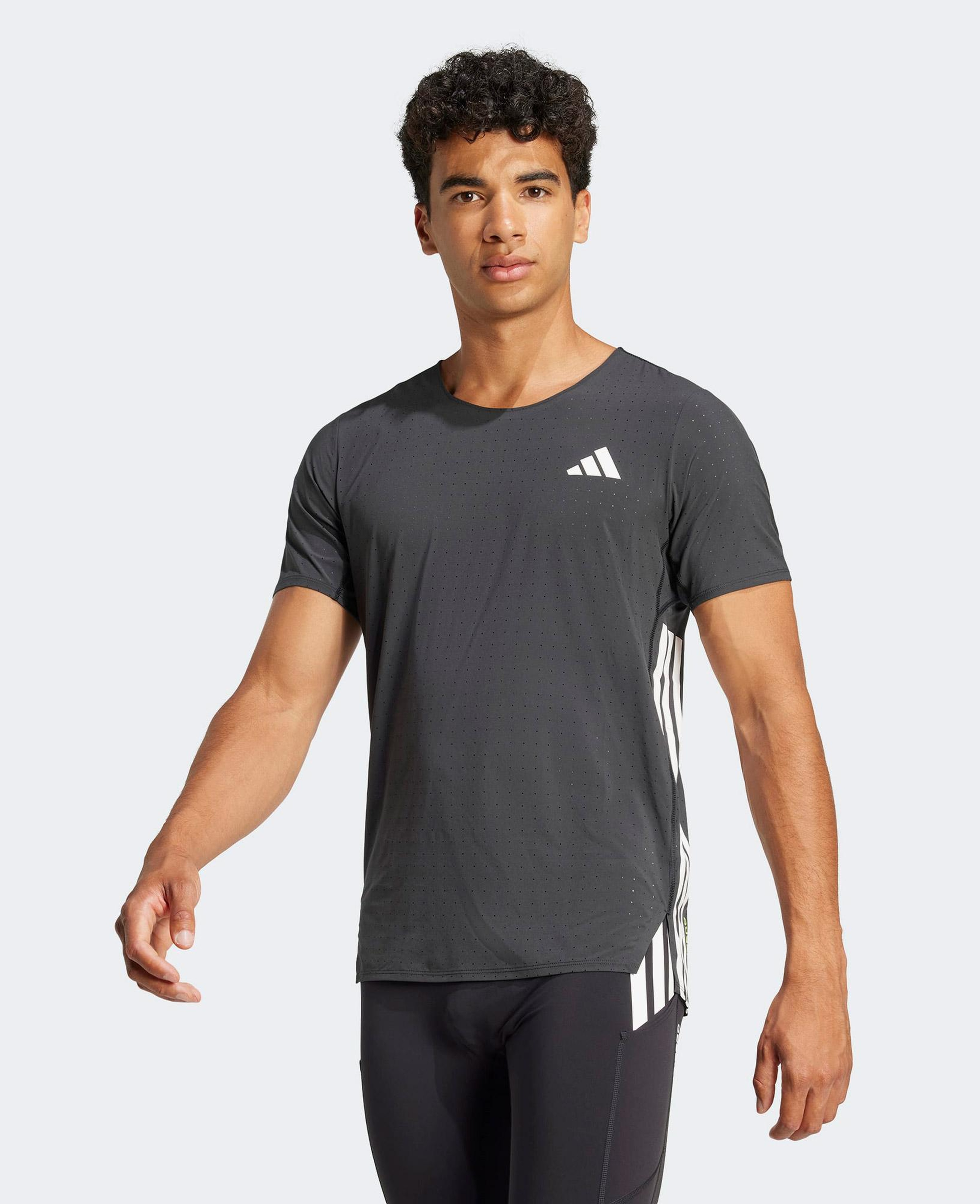 adidas Adizero Running Erkek Siyah Koşu T-Shirt