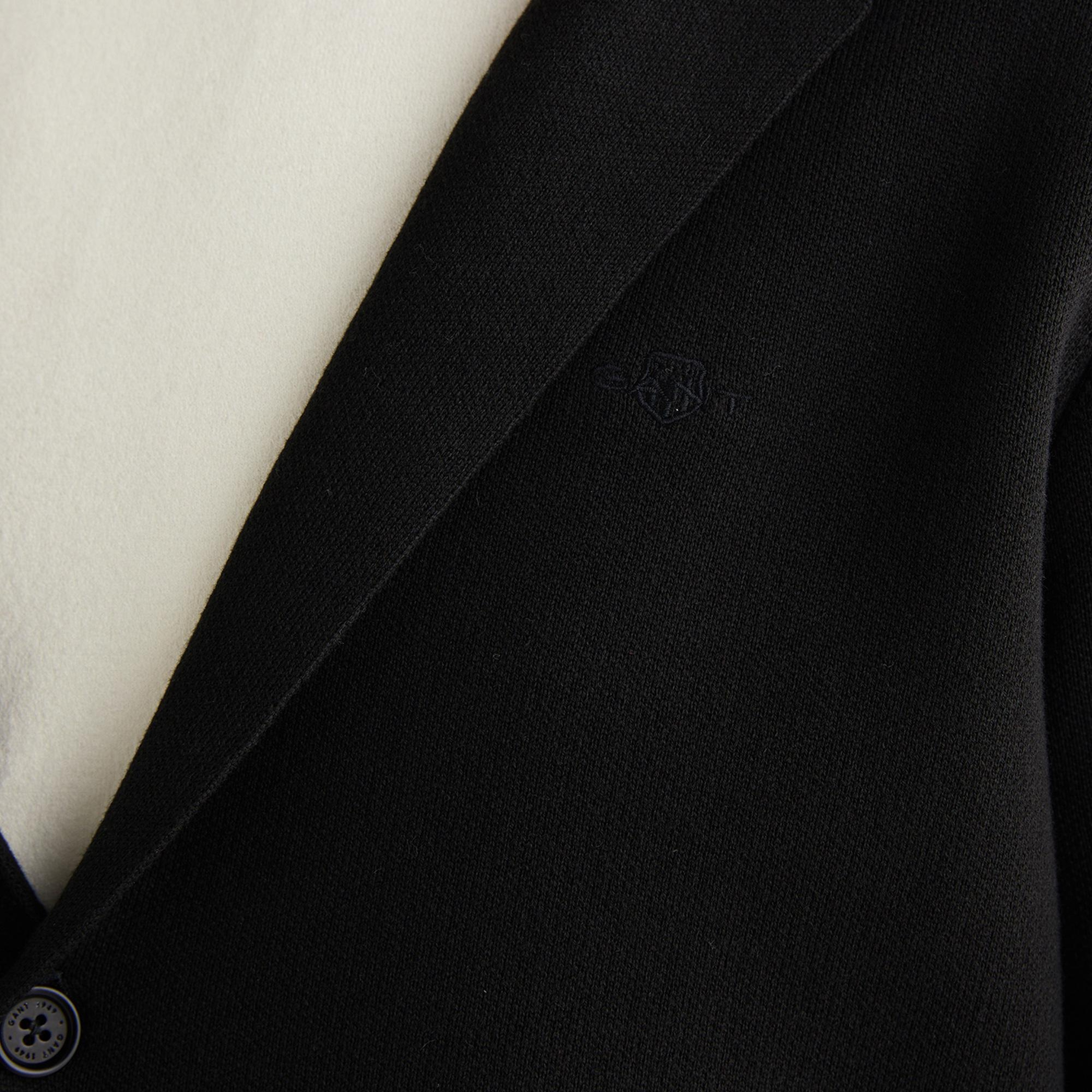 GANT Erkek Siyah Relaxed Fit Kruvaze Ceket