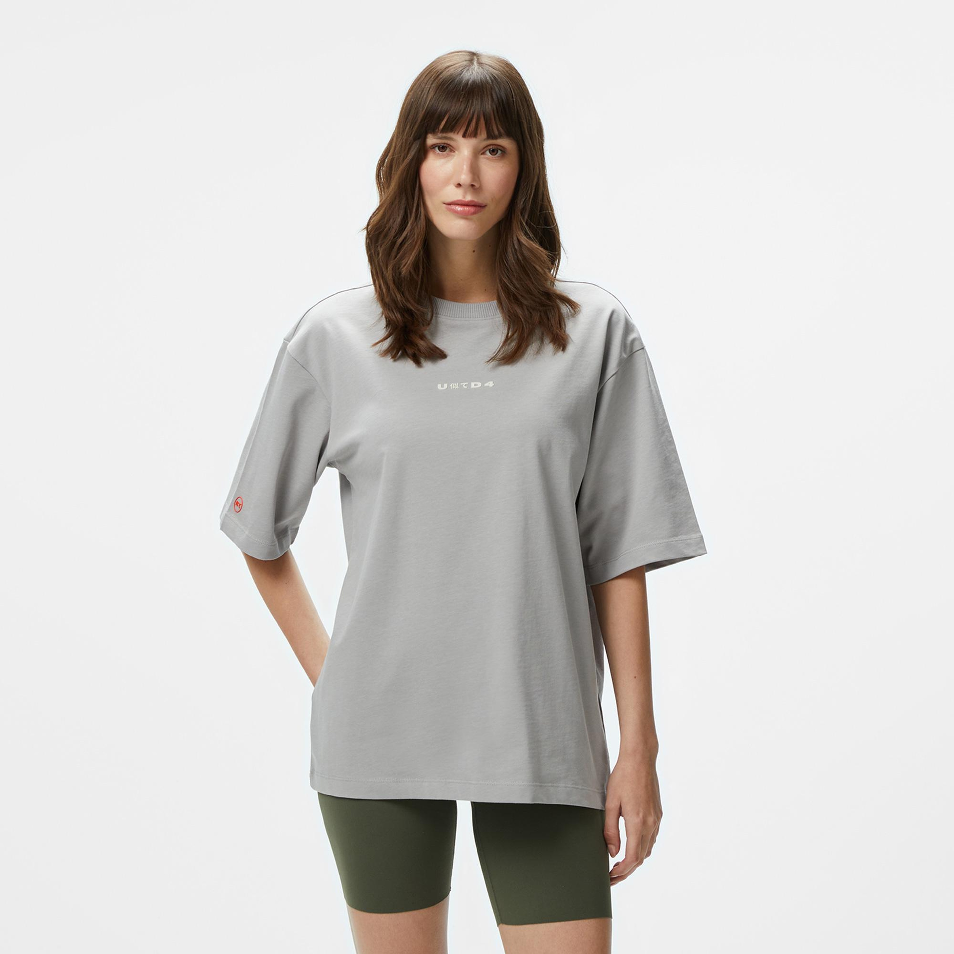 UNITED4 Erkek Gri T-Shirt